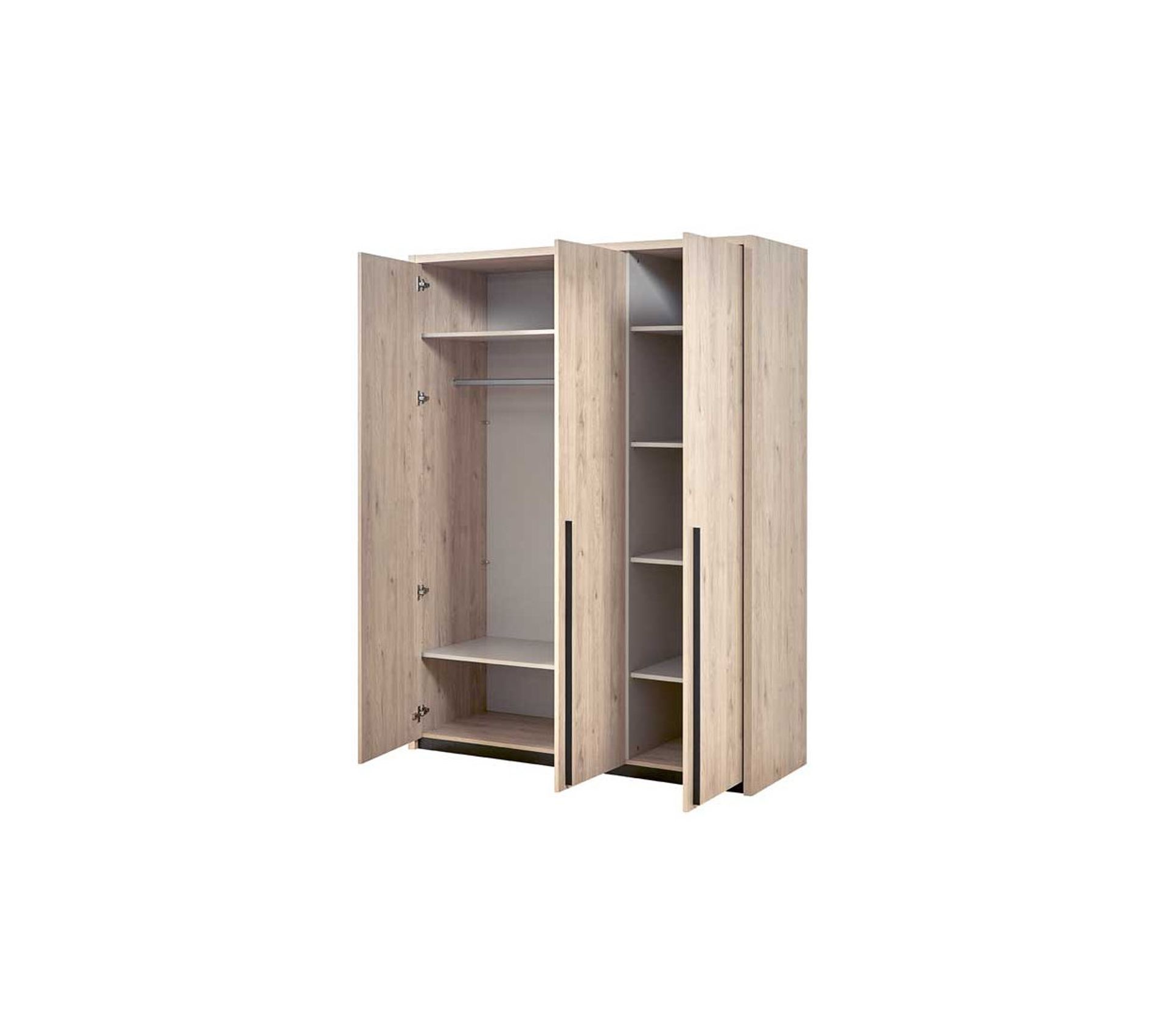 Armoire 3 Portes Battantes Bois Clair Anaelle Armoire BUT
