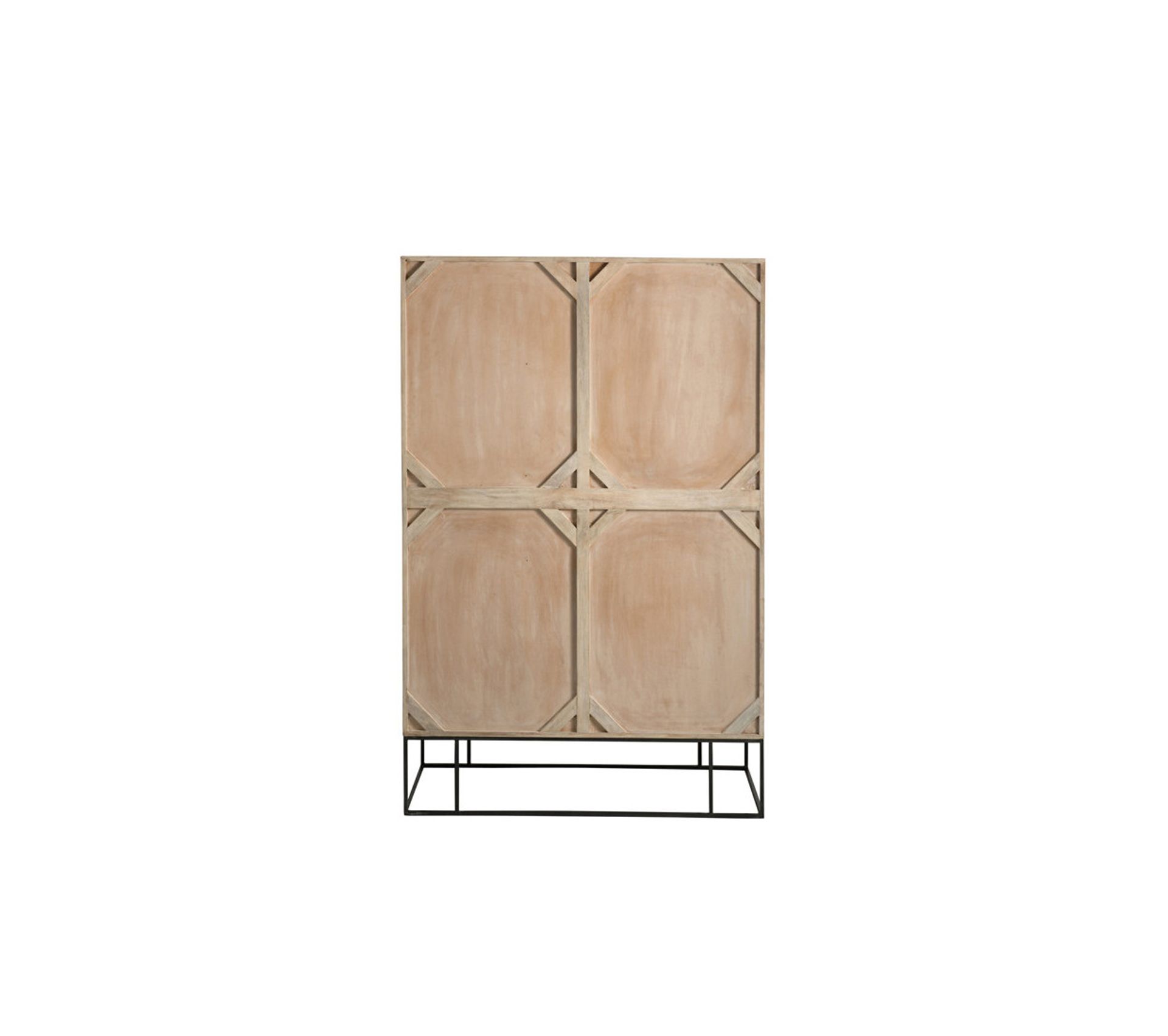 Armoire 3 Portes 4 Tiroirs En Rotin/bois/métal Dalia Armoire BUT