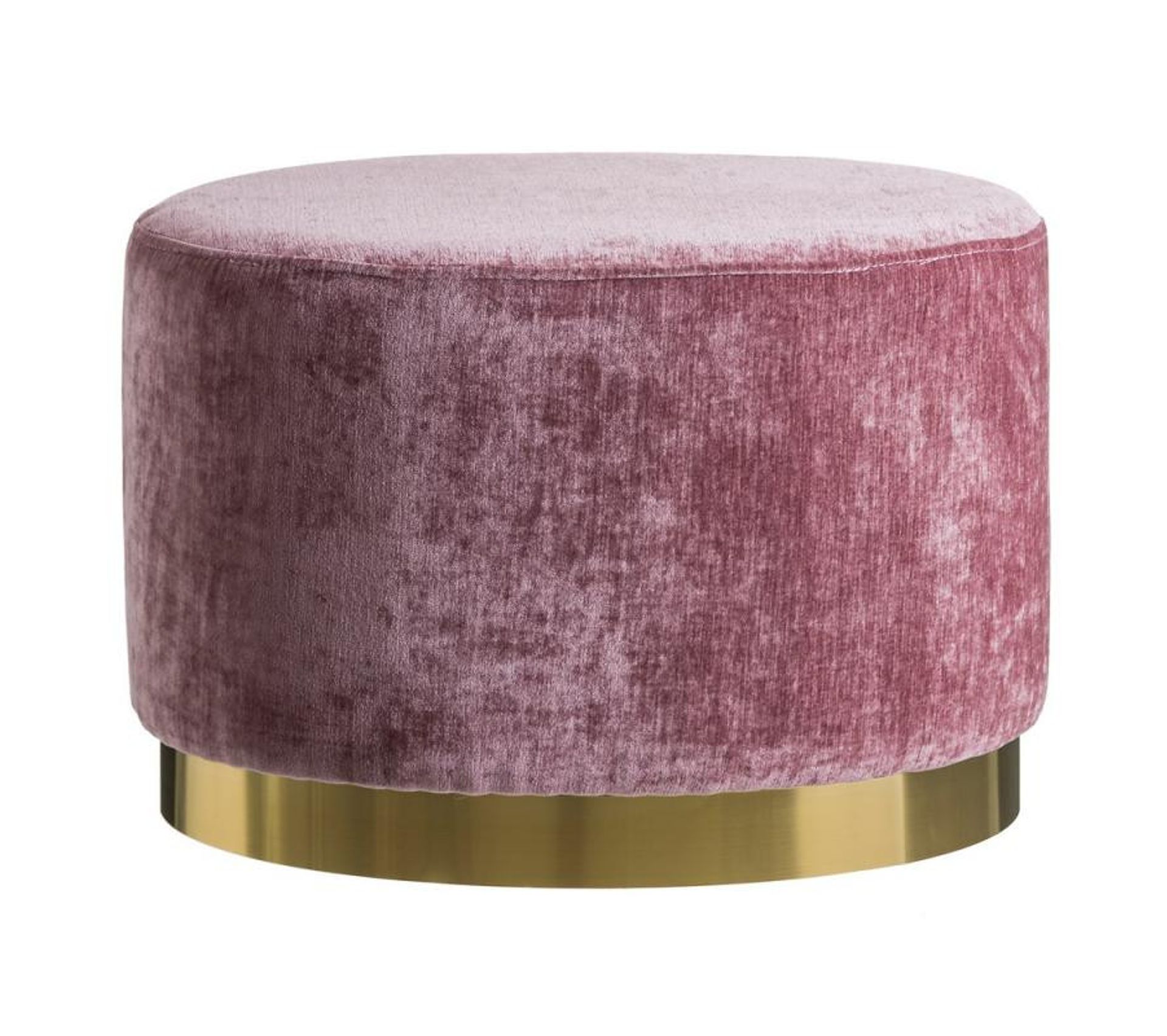 Pouf Velours Rose Et Métal Doré Clay N°3 Pouf Poire BUT