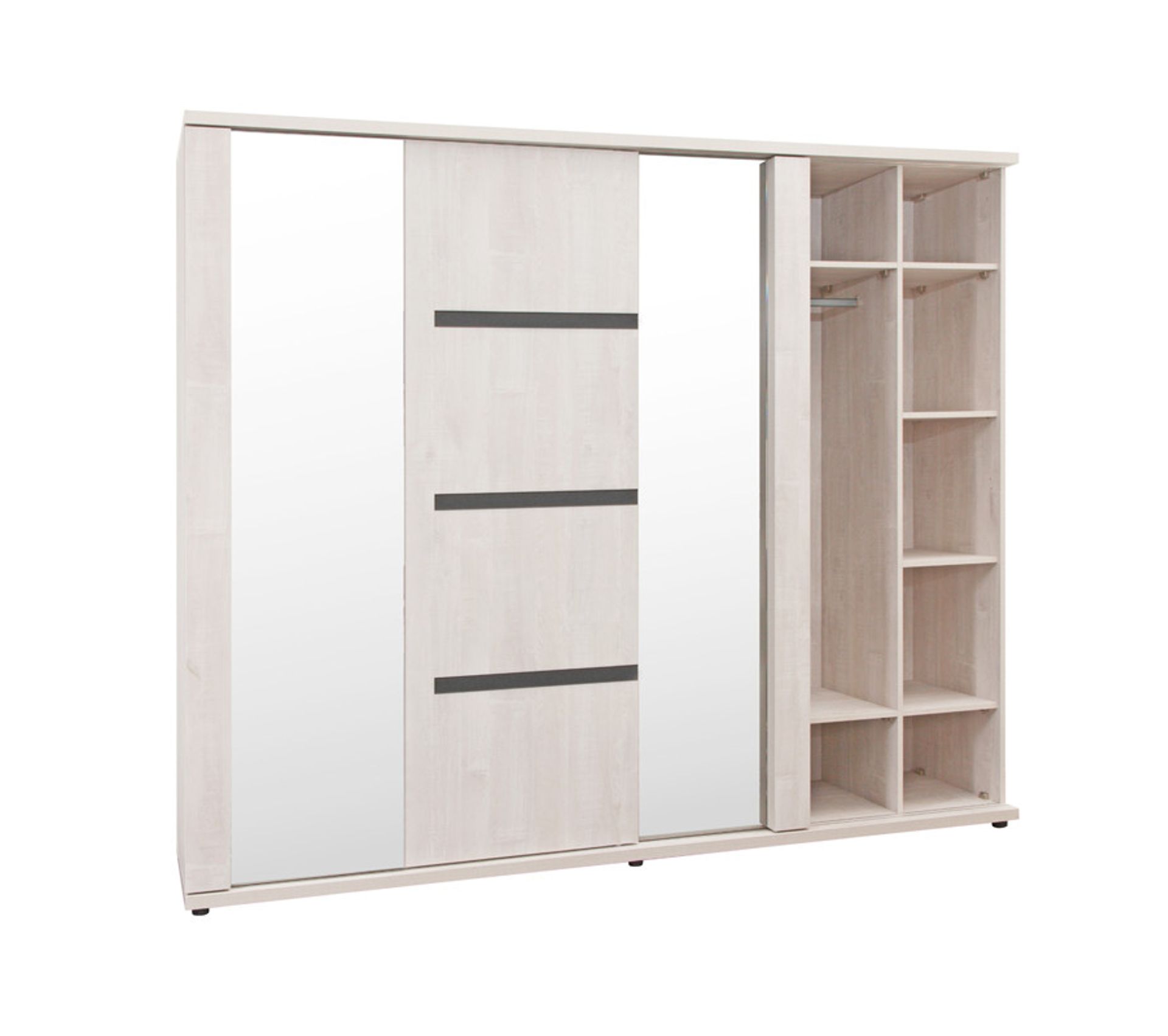 Armoire 2 Portes Coulissantes 260 Cm Madeline Armoire BUT