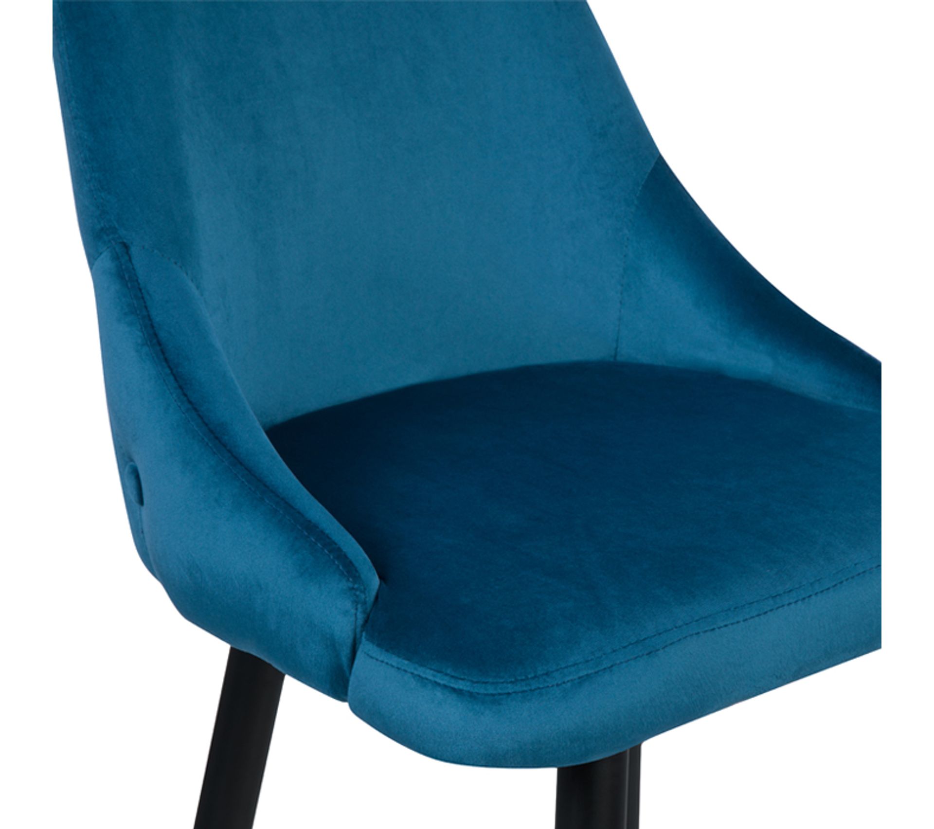 Chaise De Bar Aristote En Velours Bleu 77.5 Cm (lot De 2) Chaise De Bar Aristote En Velours Bleu 77.5 Cm (lot De 2)