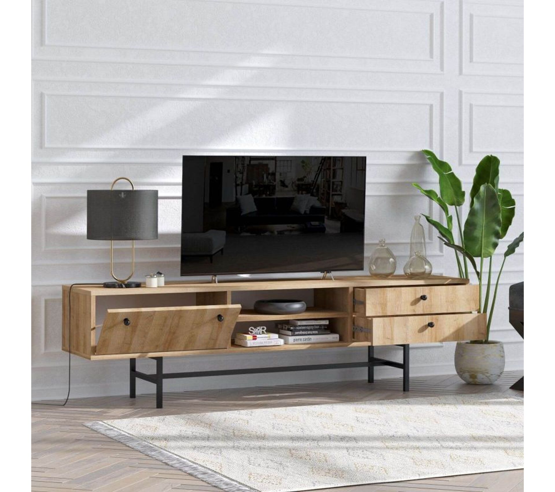 meuble tele 180 cm bois