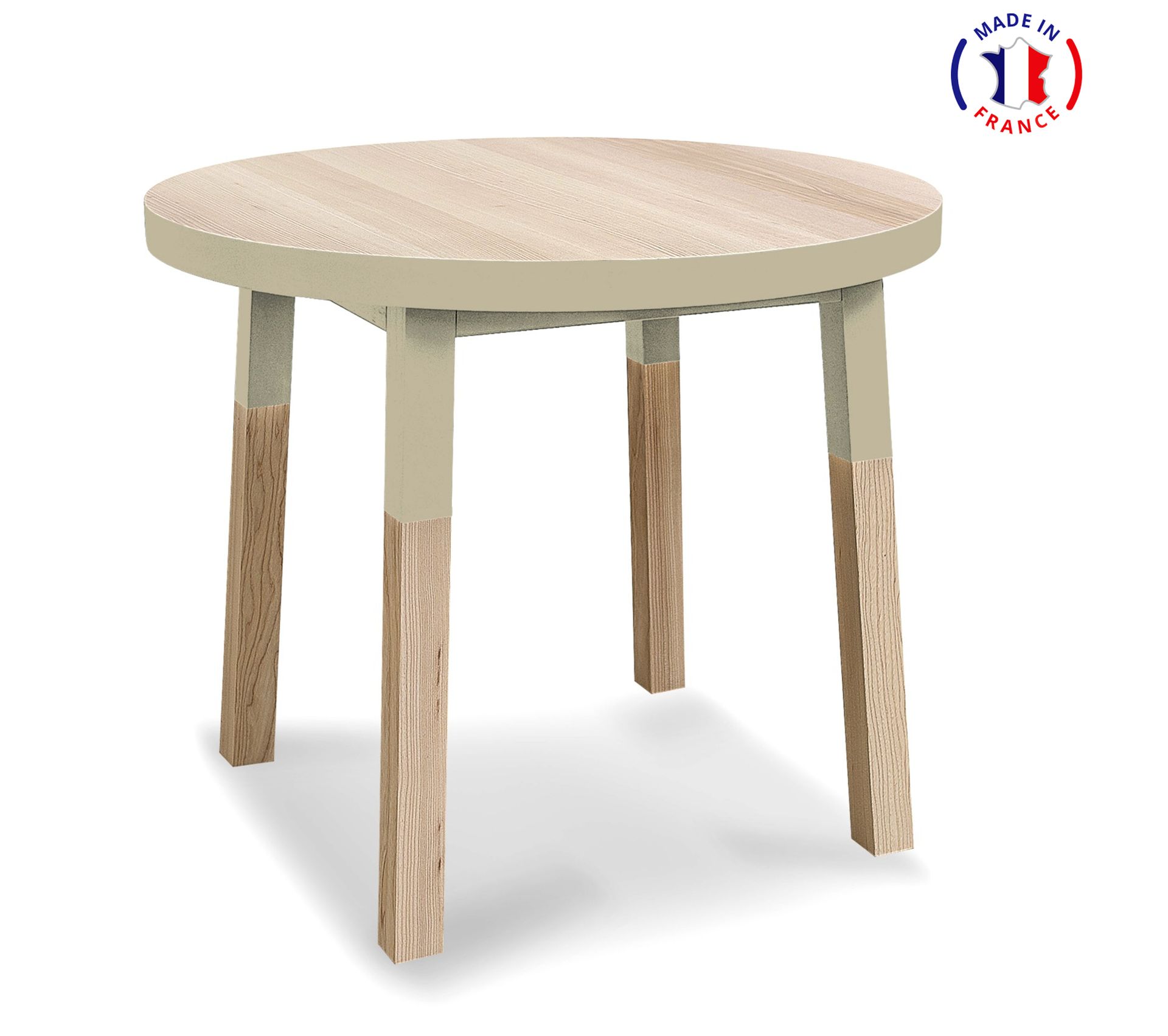 Table Ronde Diamètre 80 Cm, 100 Frêne Massif Table basse BUT