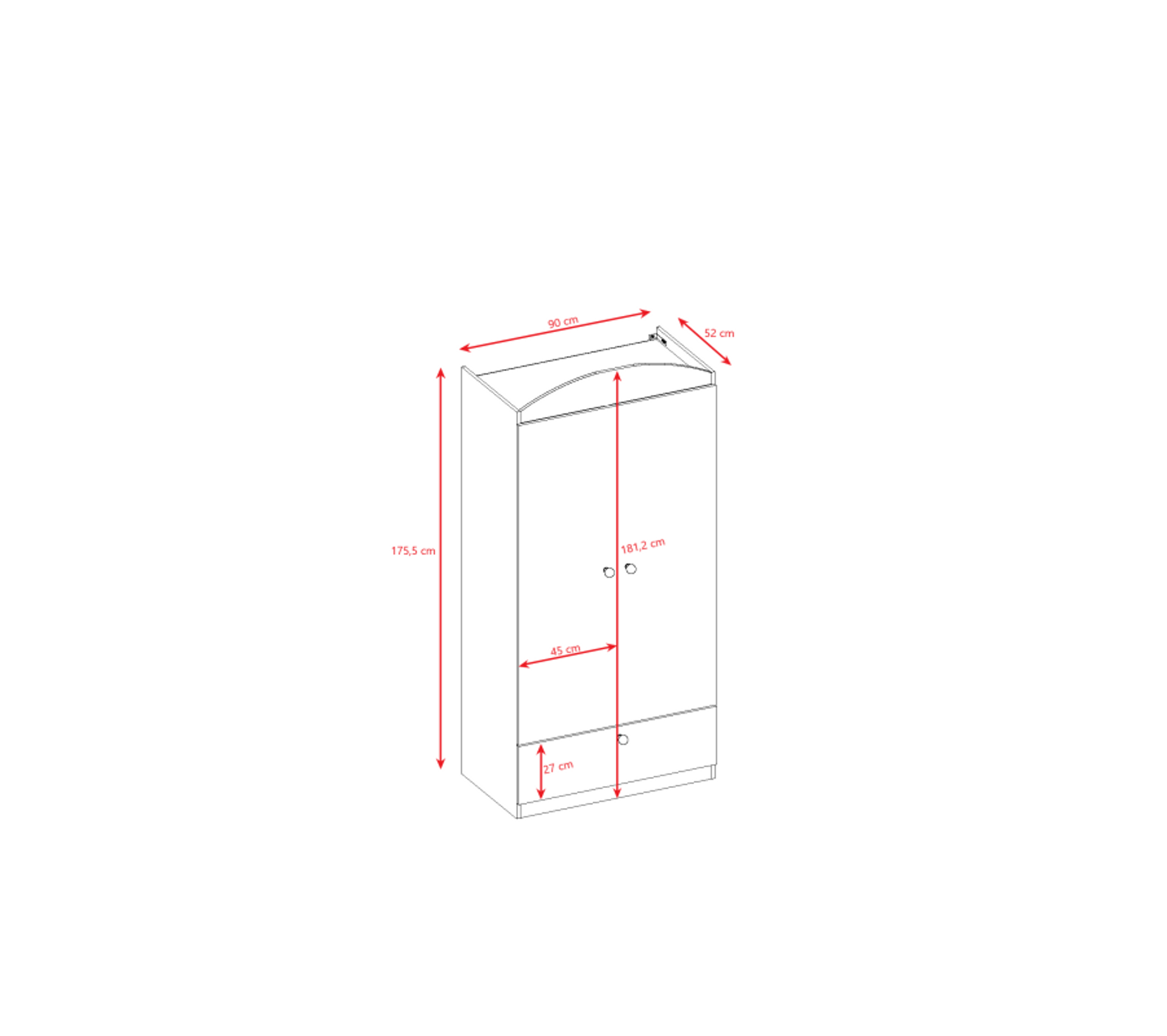Armoire Enfant Zoo 2 Portes 1 Tiroir De Rangement Rose Armoire BUT