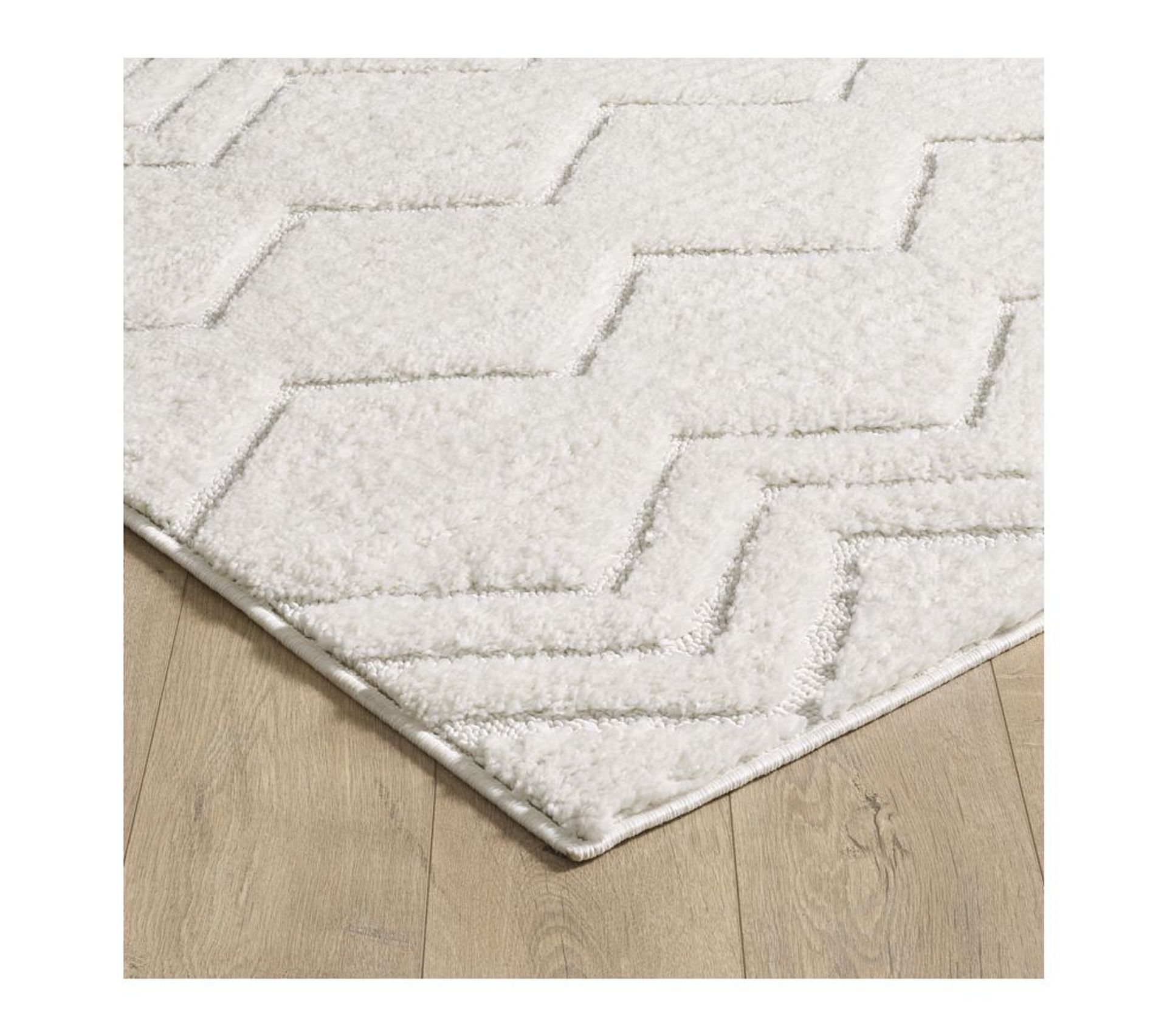 Tapis Blanc Cassé Bamboo 18 170x120 cm Tapis salon et chambre BUT