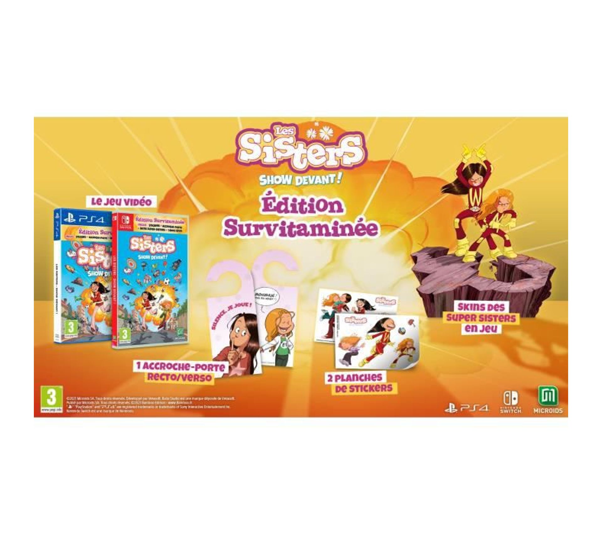 Jeu Nintendo Switch Les Sisters Show Devant ! Édition Survitaminée Jeux vidéos Nintendo