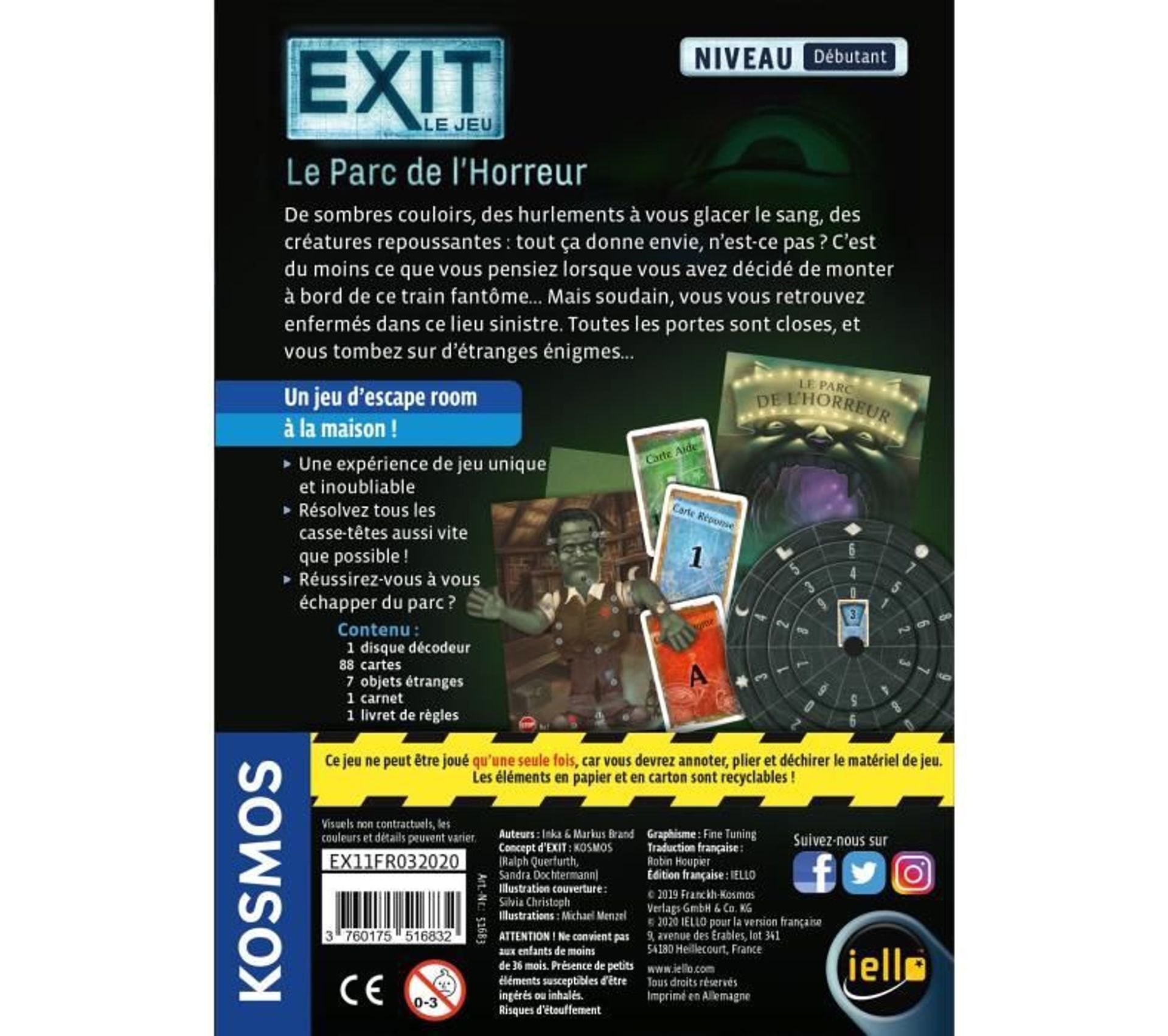 Jeu De Société Exit Le Jeu Le Parc De L