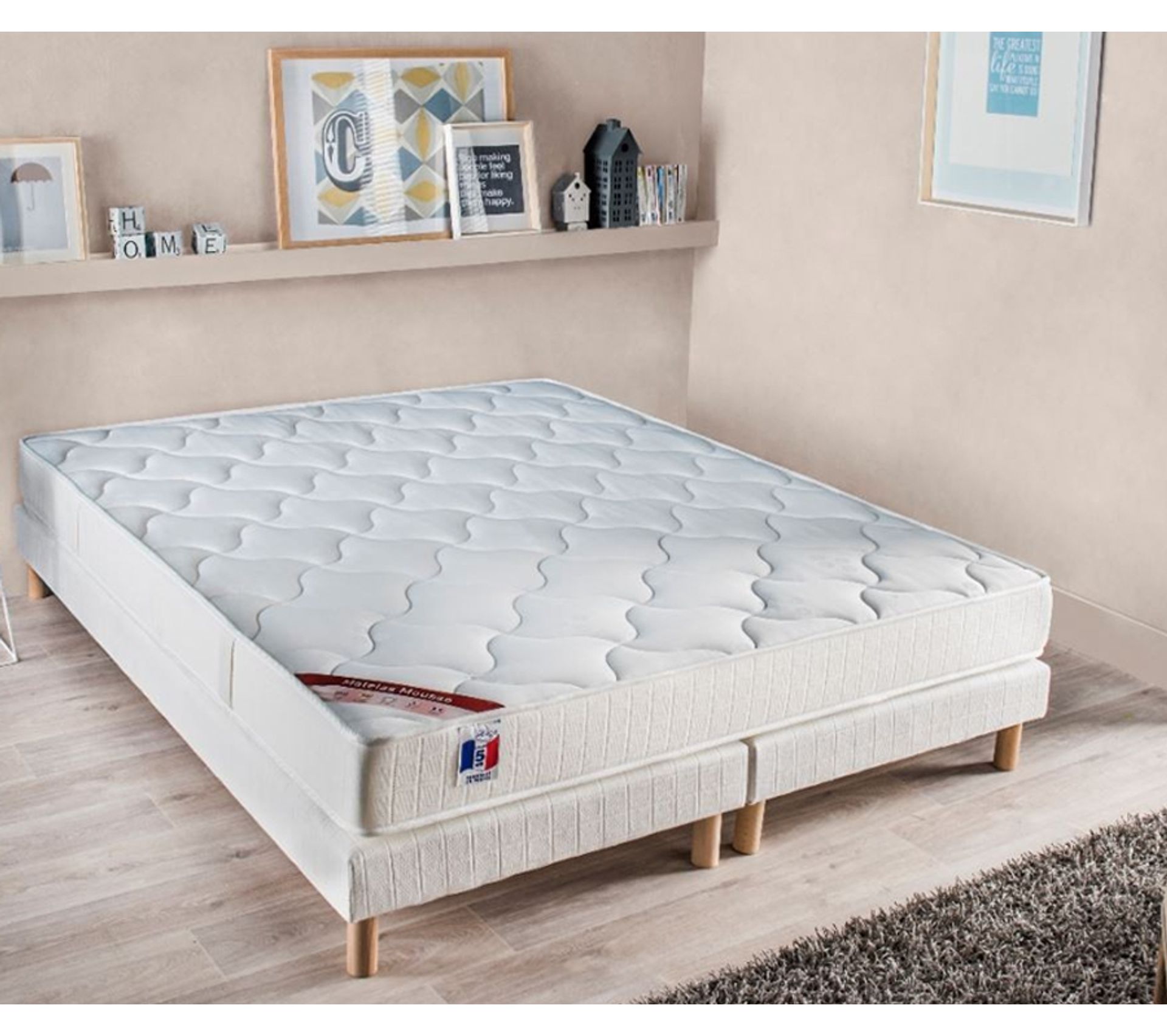 Matelas Mousse Ferme Réversible Vega 160x200 Fabriqué En France Toute