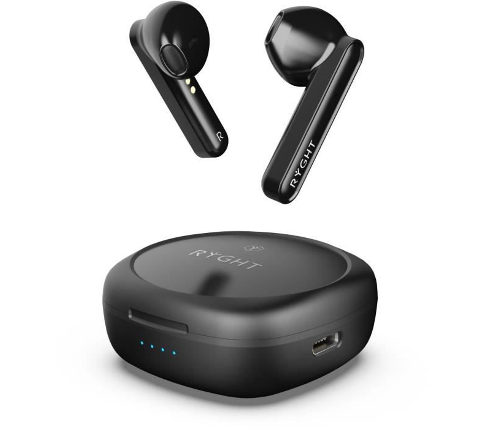 Tiuieyin Ecouteurs Bluetooth sans Fil, Casque Bluetooth Hi-Fi 5.3, Blanc