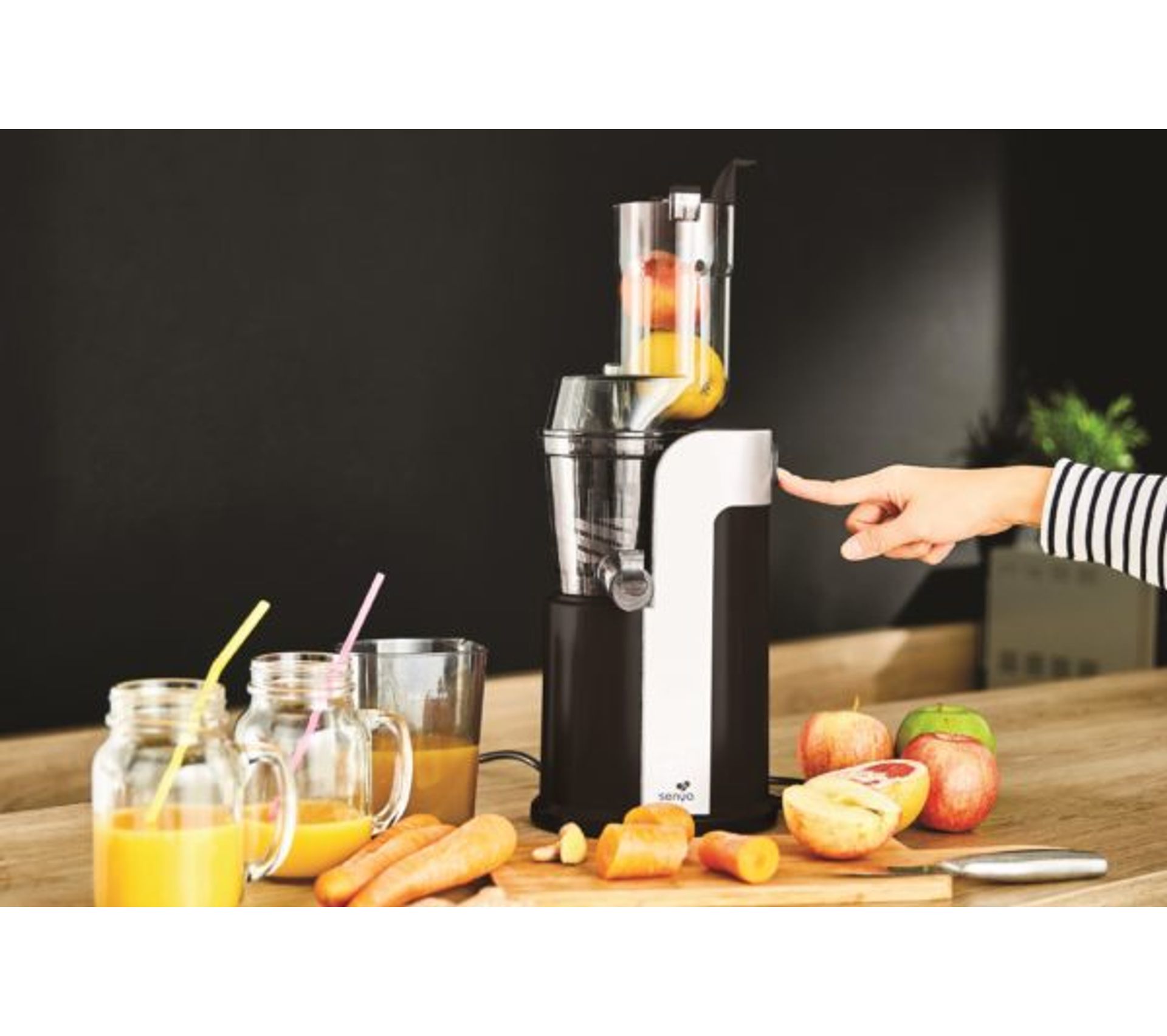 Extracteur De Jus De Fruits Et Légumes Healthy Juicer Noir