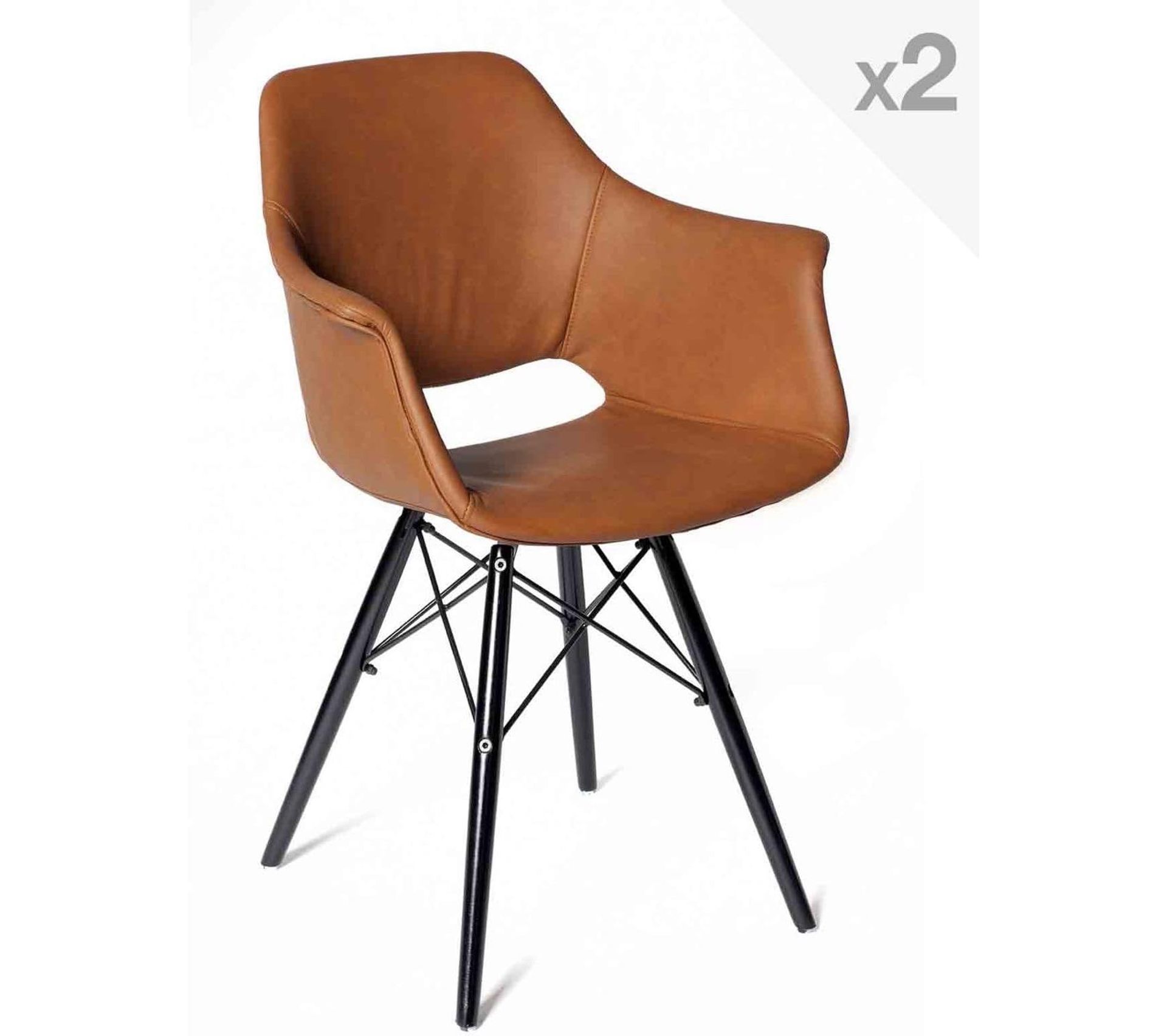 Chaise De Salle à Manger Simple Zarah - Marron Clair - 4