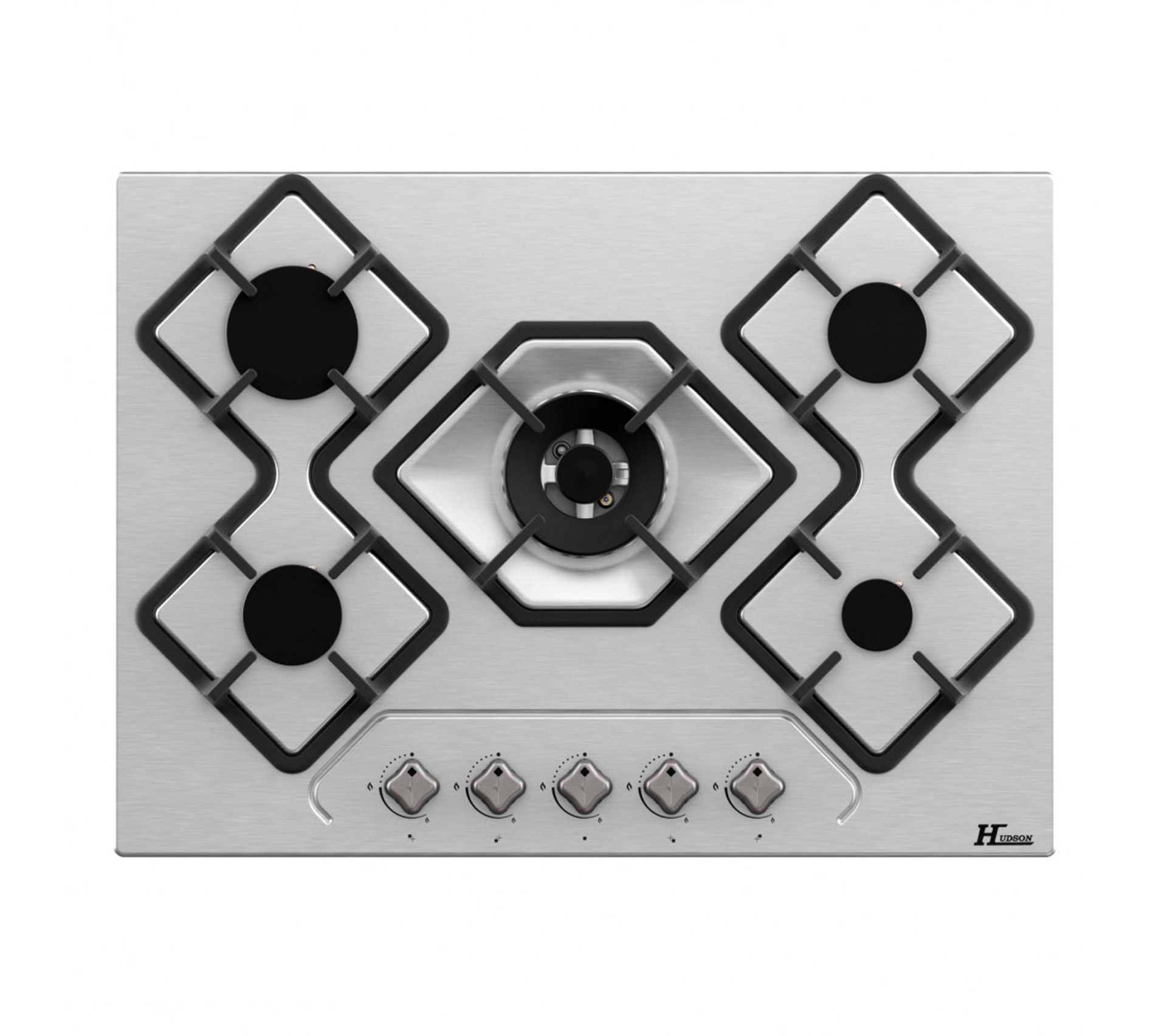 Table De Cuisson 5 Foyers Gaz 70 Cm Inox L 71xl 51xh 5cm Allumage Automatique HTGK5I