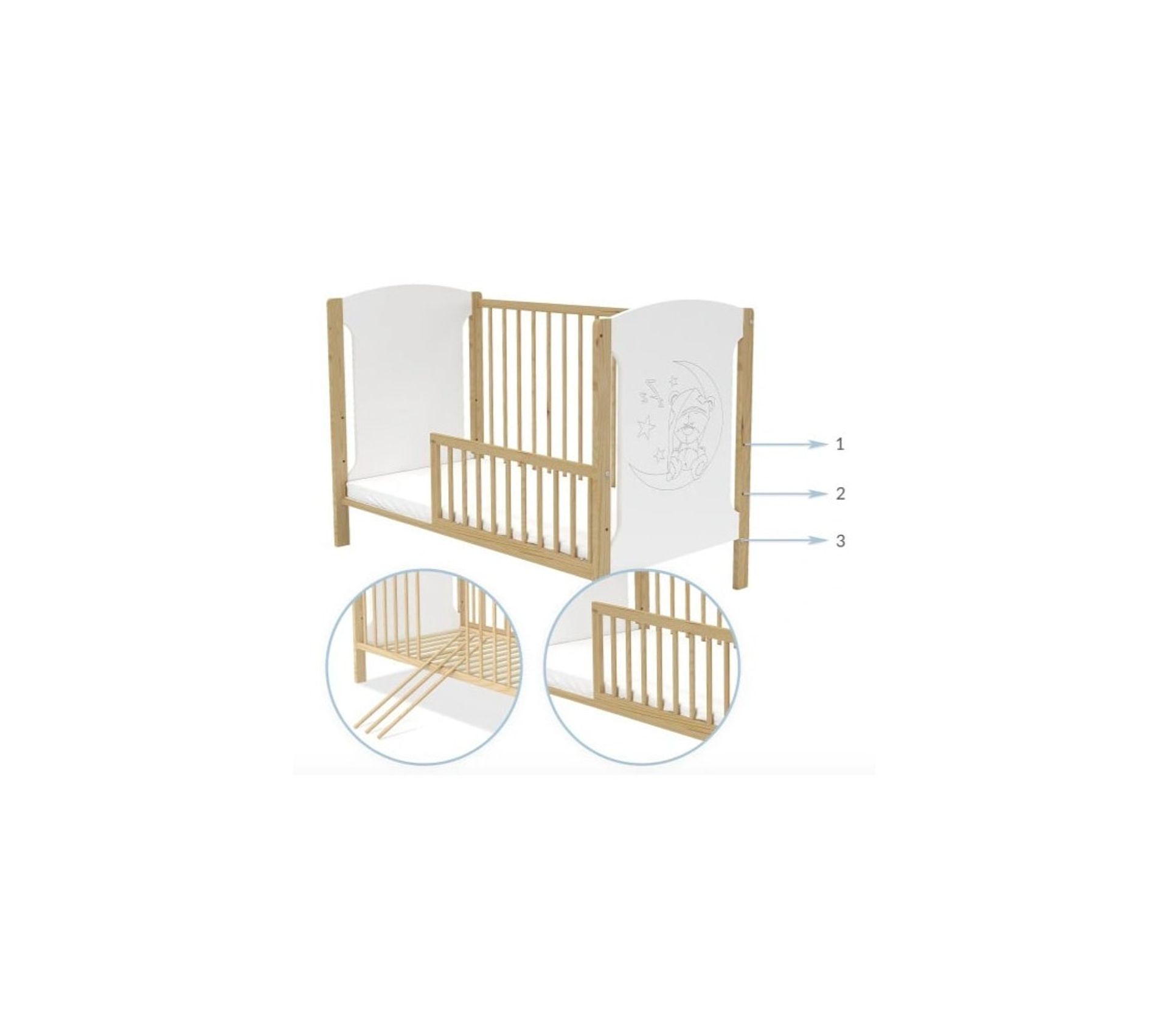 Bebe Et Puericulture Mobilier Matelas Lit Bebe Tola 02 Pin Blanc Stargas Ie