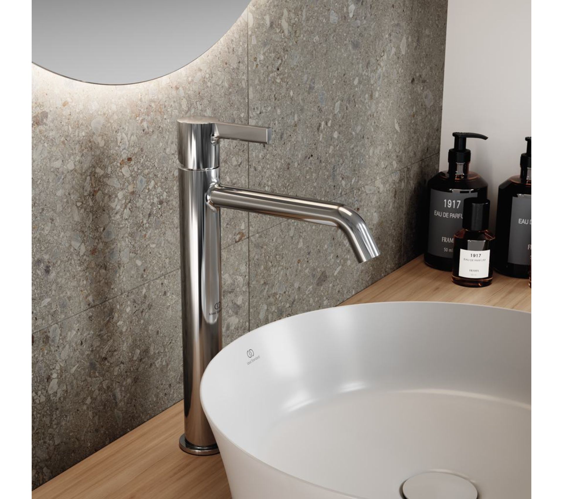 Mitigeur Lavabo Hansgrohe Logis - Sans Tirette, Économie D'Eau EcoSmart - Chromé 71258000 - Hauteur Bec 232 Mm