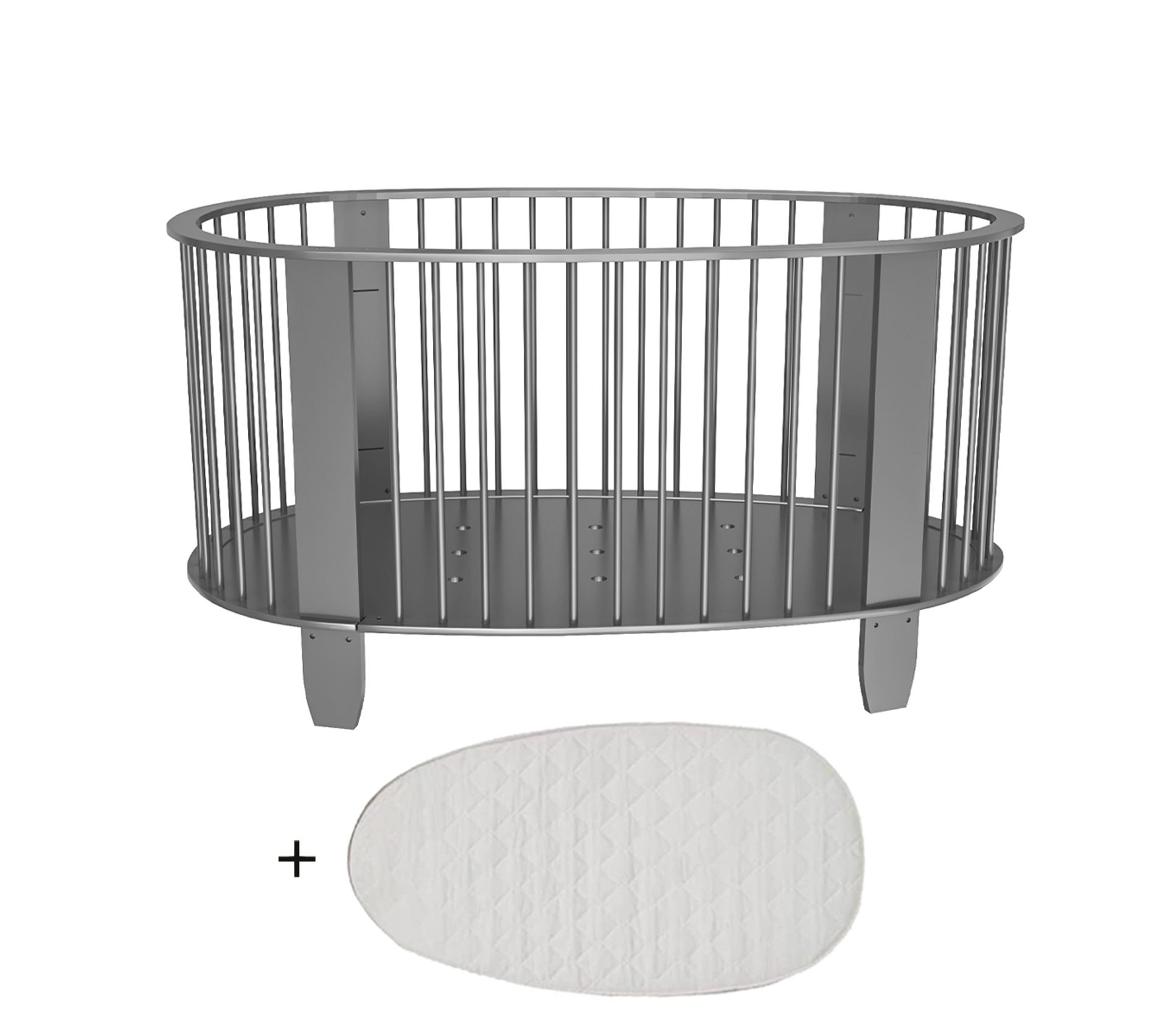 Lit Bebe 60x1 Matelas Inclus Cocon Gris Anthracite Lit Bebe But