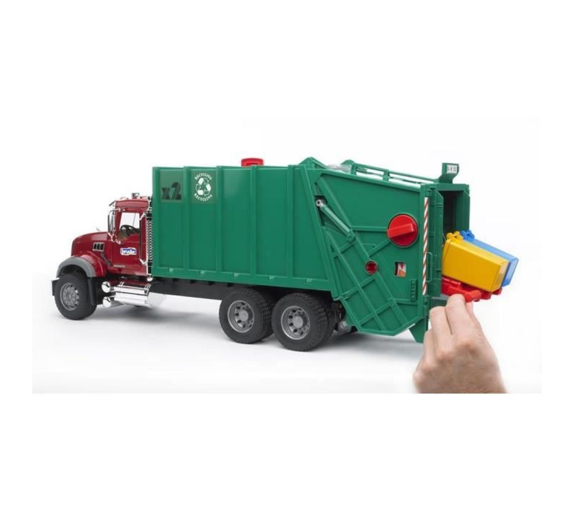 Véhicule Ramassage Ordures Bruder Camion Poubelle Bruder Mack Granite 1:16 – Jouet Collecte Ordures Avec Fonctions Réalistes