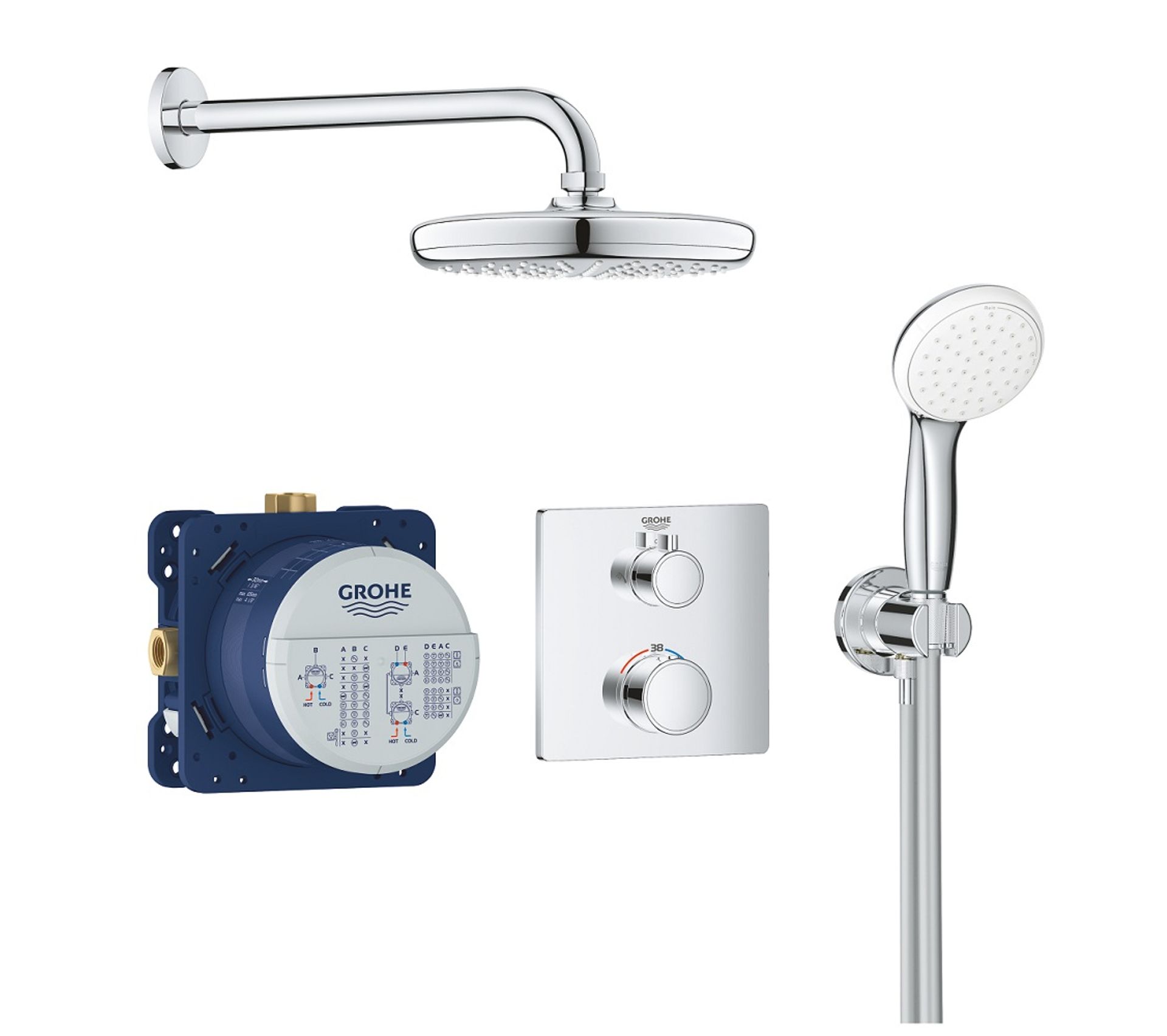 Grohe Mitigeur Douche Encastrable Grohtherm Tempesta 210 Toute l