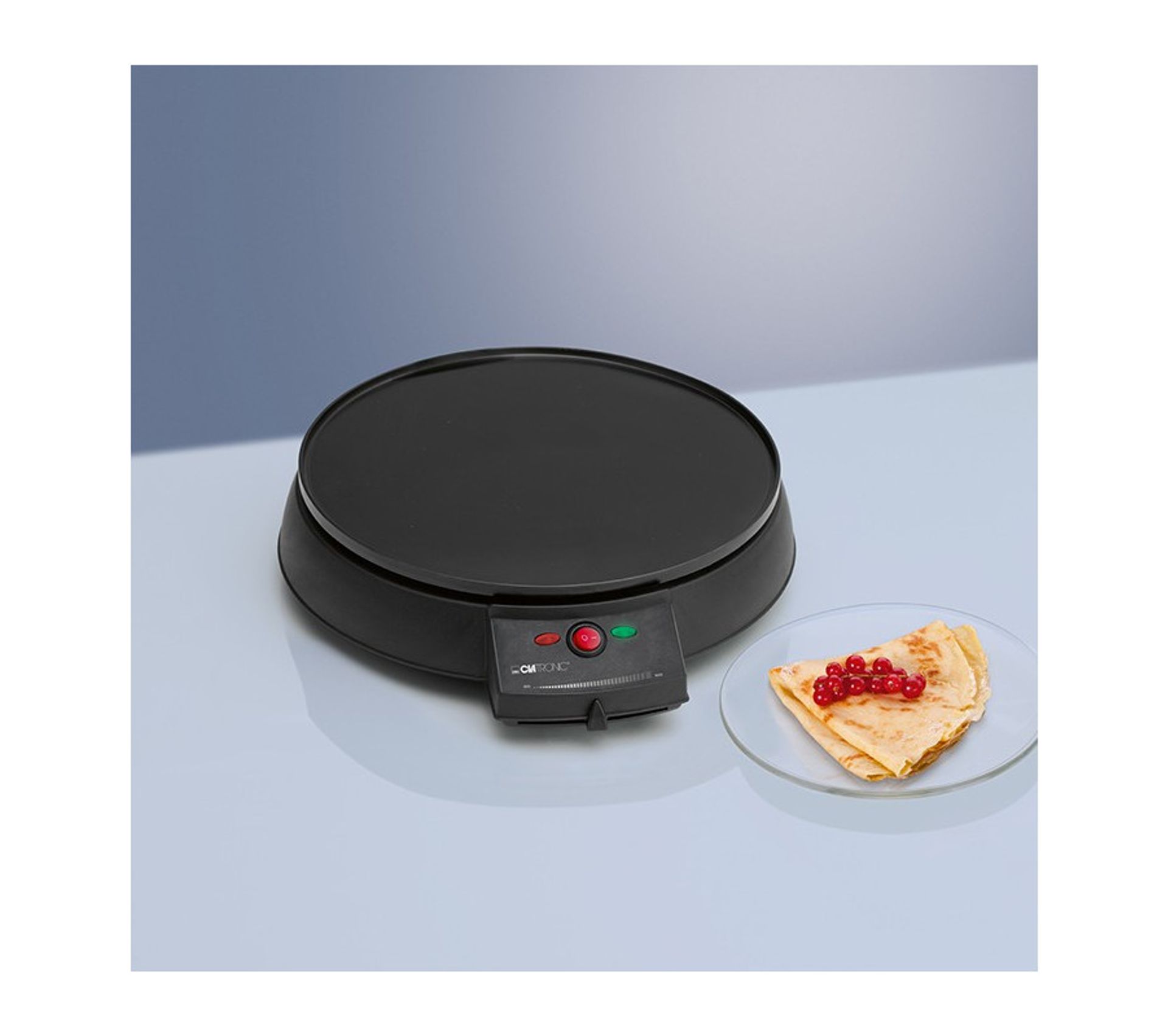 Crêpière électrique Magnani 20 Cm - Antiadhésive, Avec Poignée, Fouet, Spatule Et Assiette Inclus