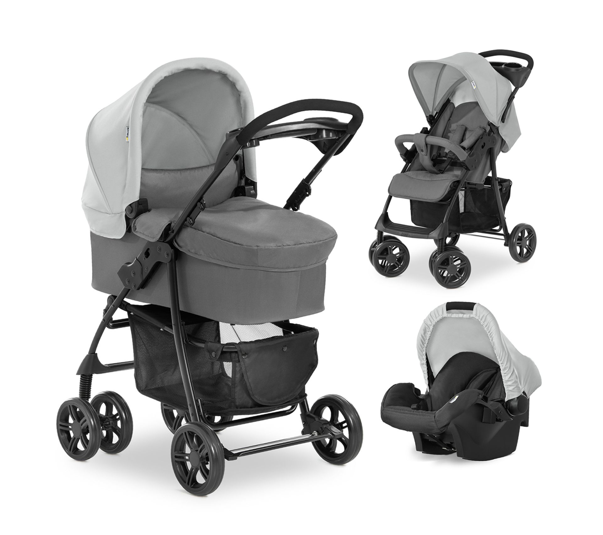 XUHAHAZNSH Poussette b/éb/é Poussette 3 en 1 couch/ée ou amortissante Pliante l/ég/ère Enfant Recto-Verso