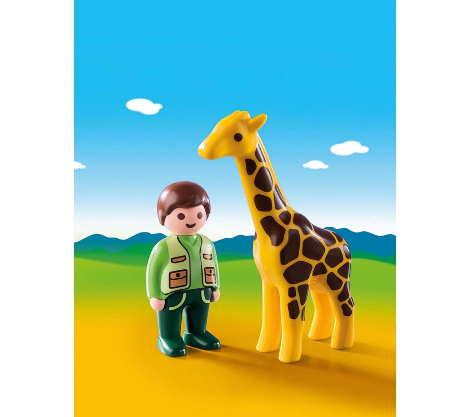 9380 Playmobil Soigneur Avec Girafe 1218 - Figurine - Monde imaginaire BUT