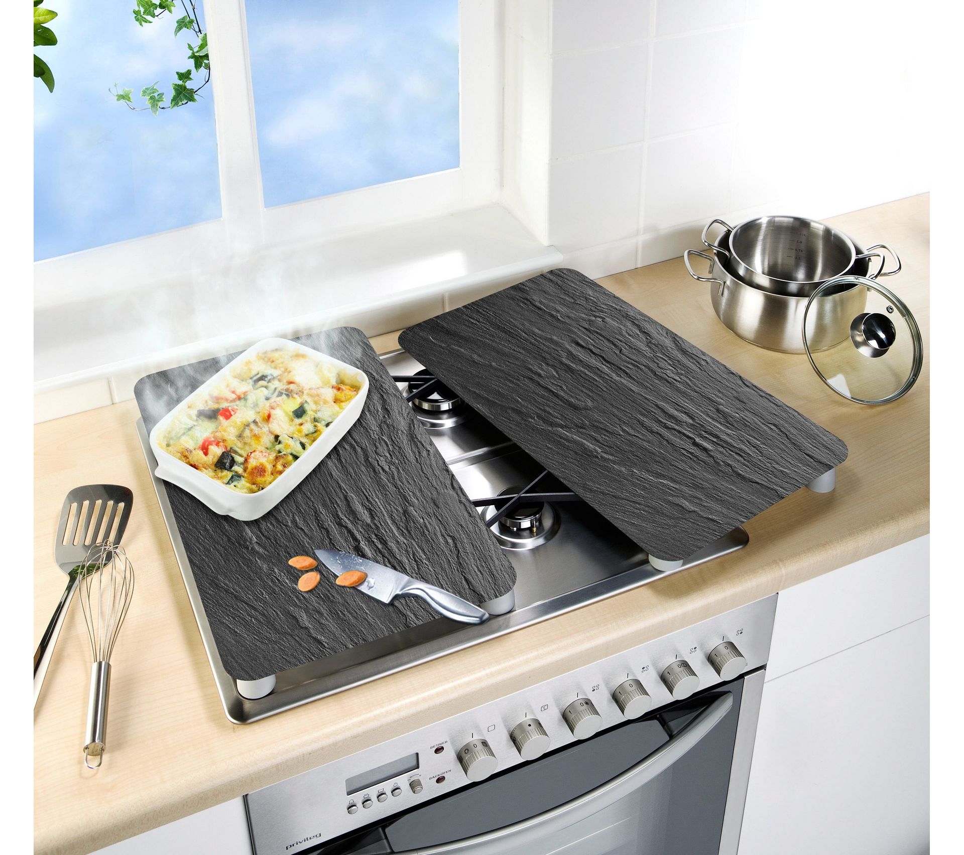 Protection plaque de cuisson WENKO Plaque de protection ardoise Toute