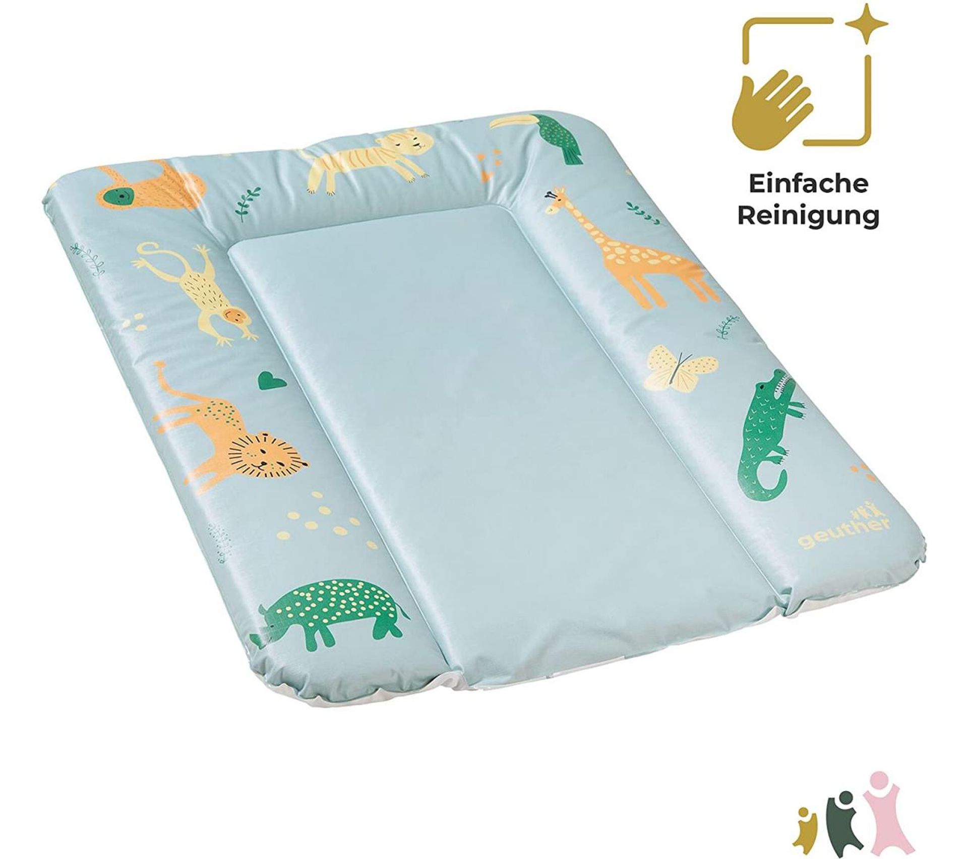 Matelas à Langer Pliable Imperméable - Portable, Lavable, Avec Autocollants Magiques - Taille 31x21 Cm - 2