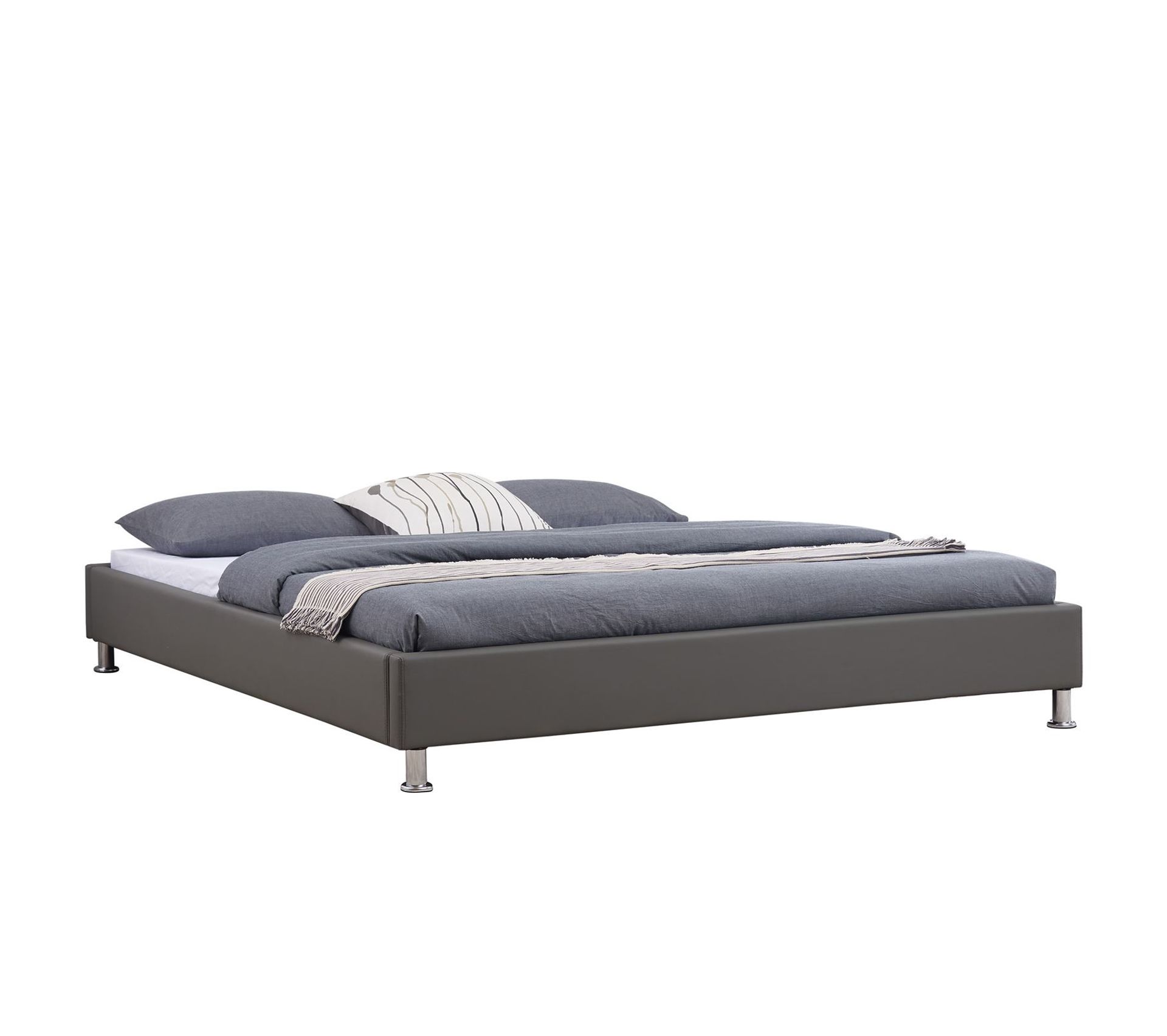 Lit Futon Double Nizza, 180 X 200 Cm, Avec Sommier, Revêtement