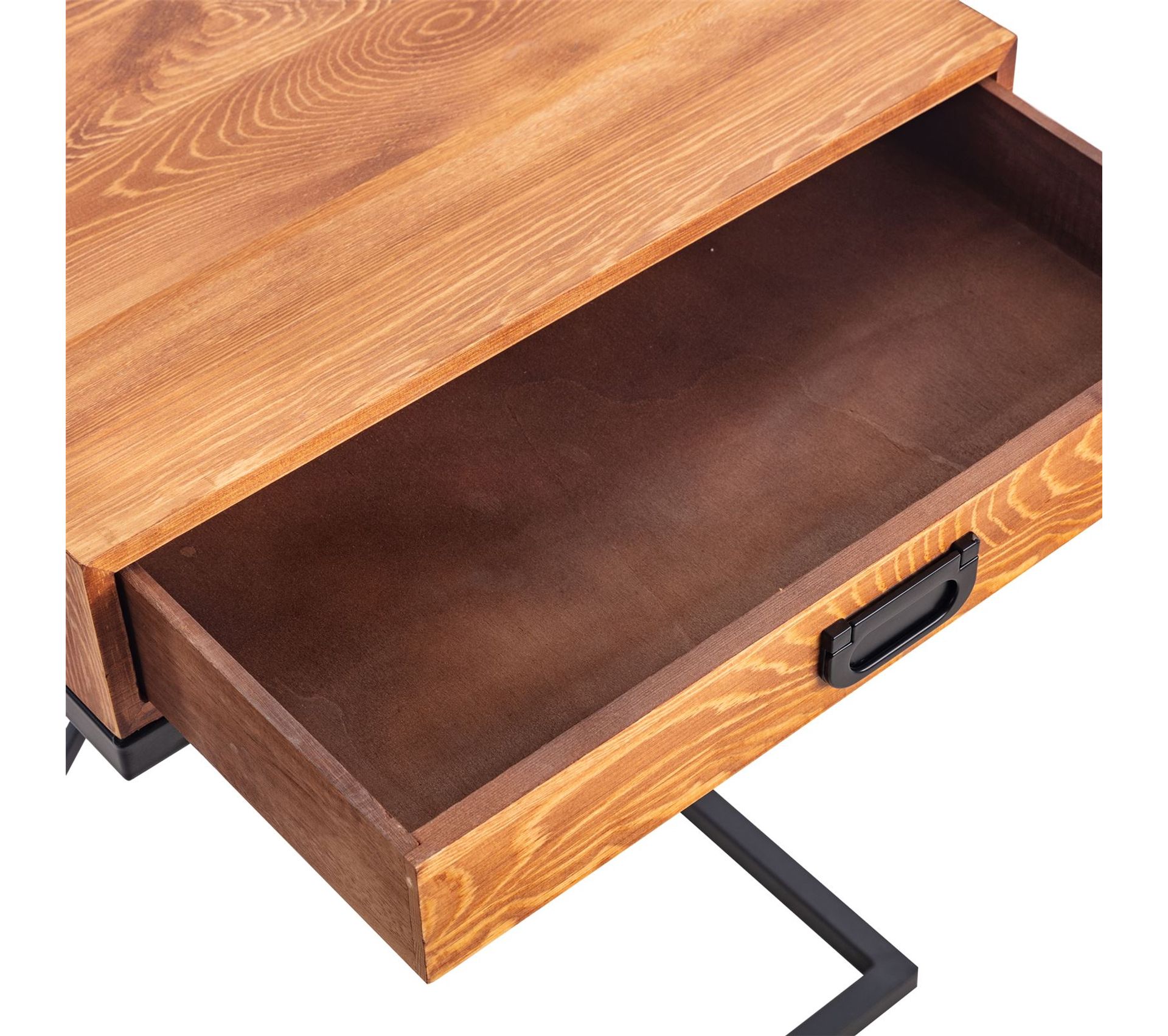 Table Console Cancun En Pin Massif - 3 Tiroirs - Style Campagnard - Meuble D'Entrée Ou Salon
