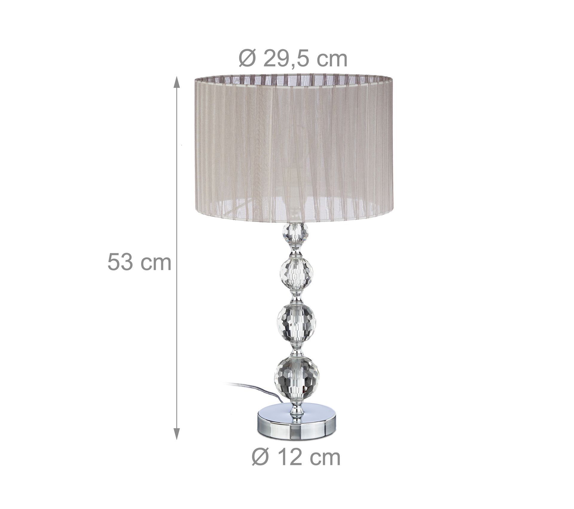 Elise lampe de chevet en verre de Murano