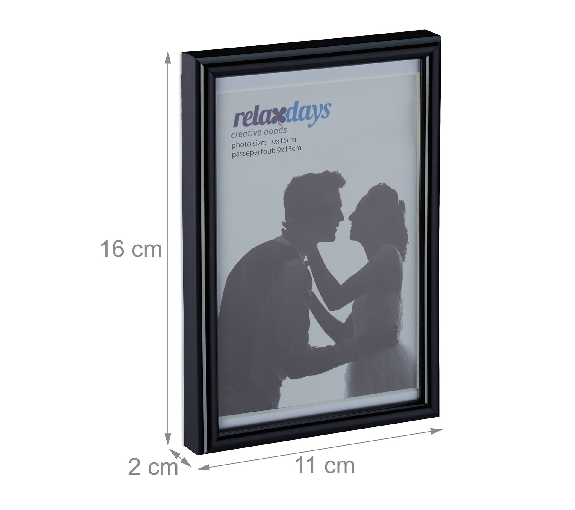 Cadre Photo California 50x50 Cm MDF Blanc - Verre Acrylique Incassable, Suspendre Horizontal Ou Vertical