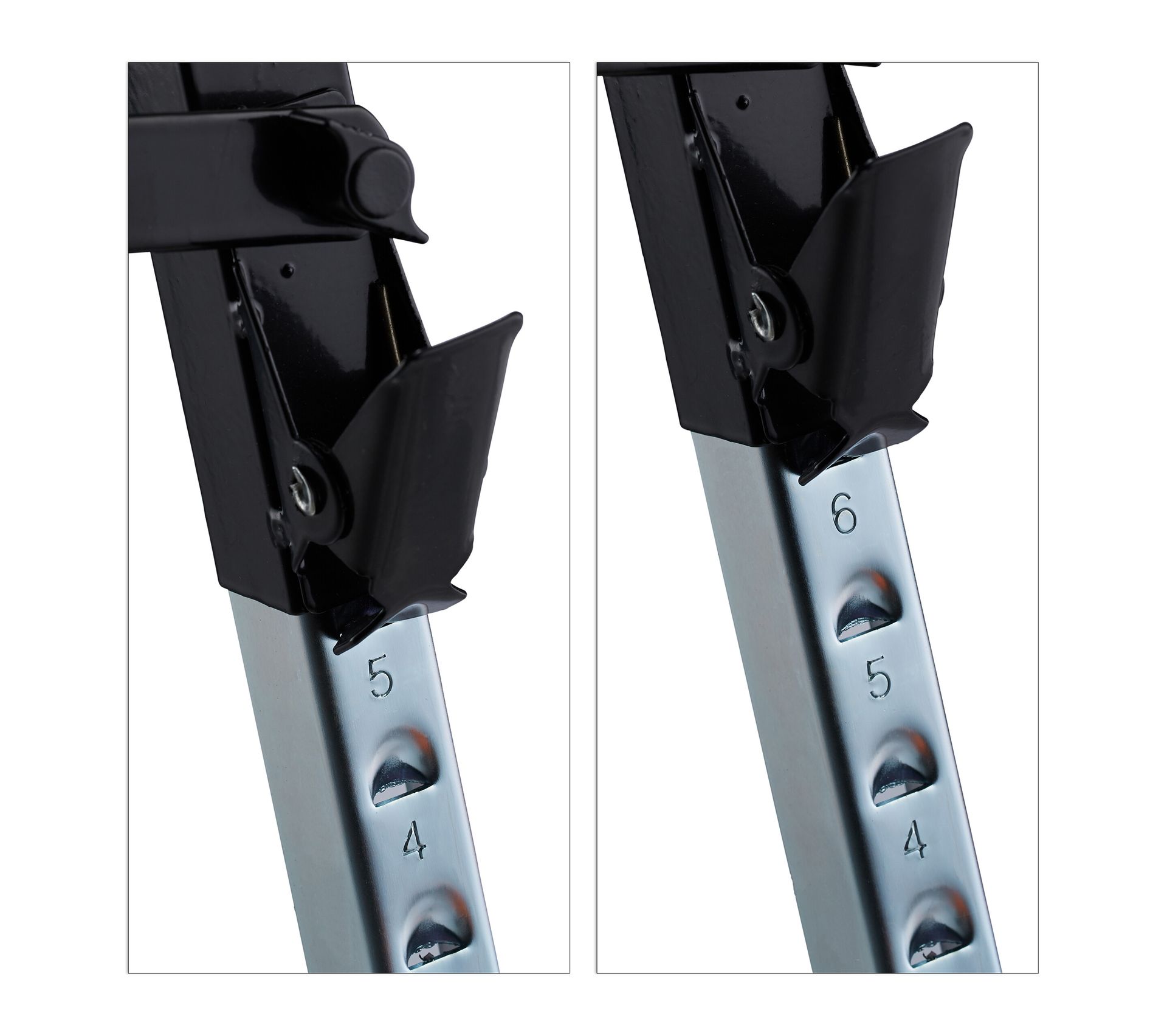 Lot De 2 Tréteaux à Roulettes Réglables En Hauteur 68-108 Cm - Pliable, Charge 60 Kg, Pieds Antidérapants - Idéal Bricolage