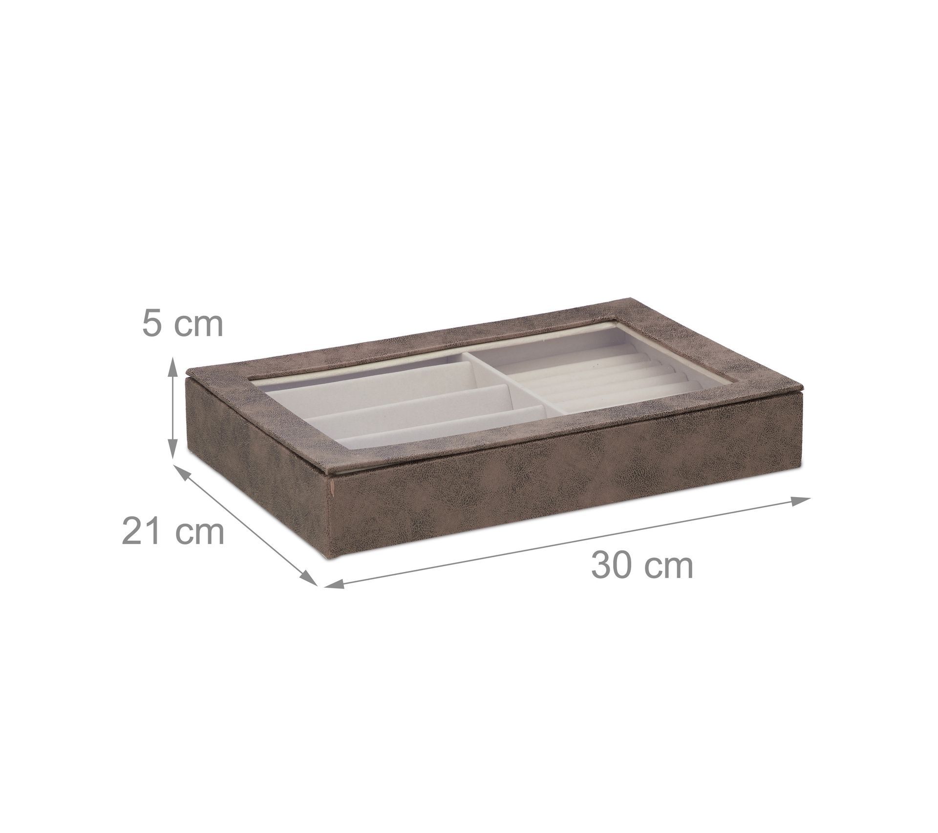 Boîte De Rangement Pour Lunettes 8 Paires - Avec Fenêtre Transparente - Protection Anti-poussière - Noir