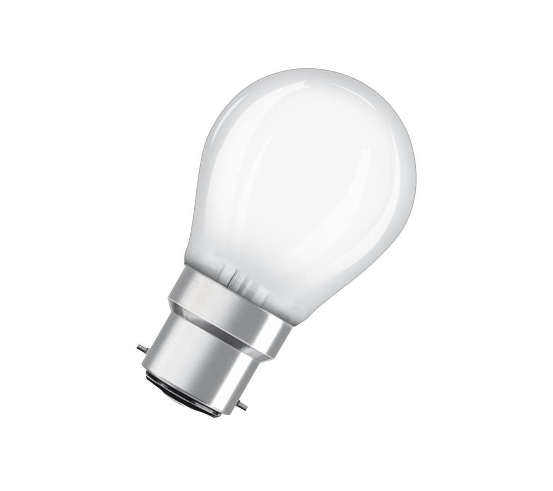 Ampoule LED B22 Sphérique Dépolie 4 W Équivalent A 40 W Blanc Chaud
