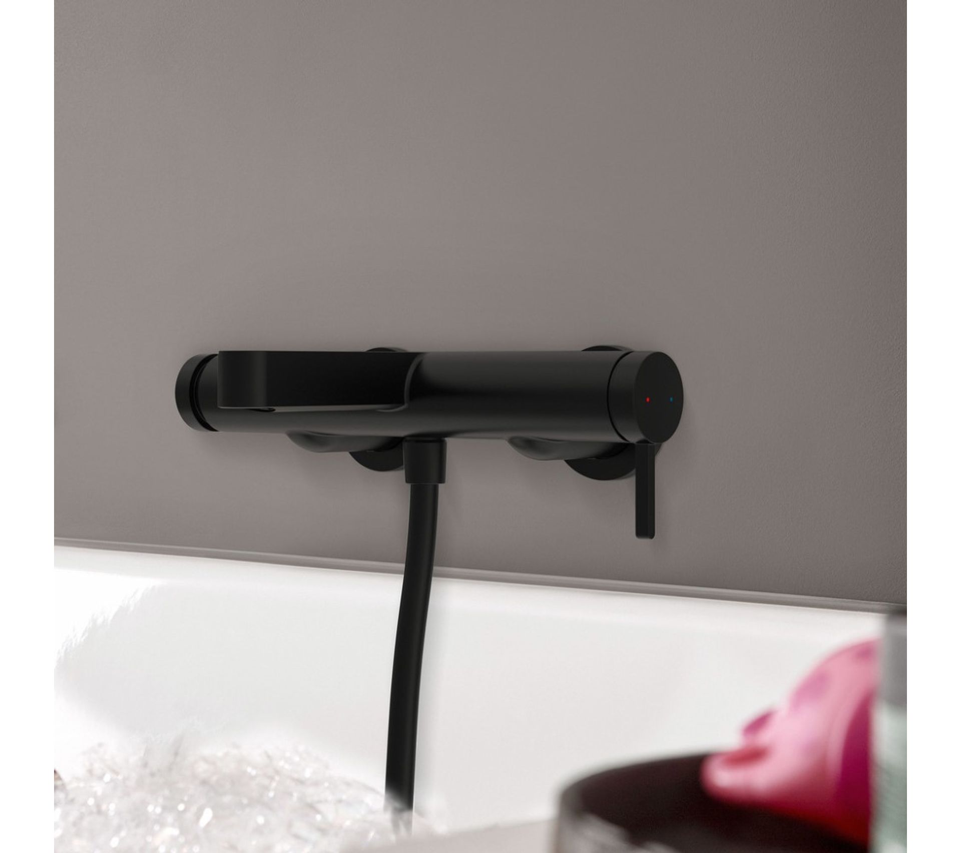 Mitigeur Bain Douche Mécanique Hansgrohe Finoris Noir Mat de