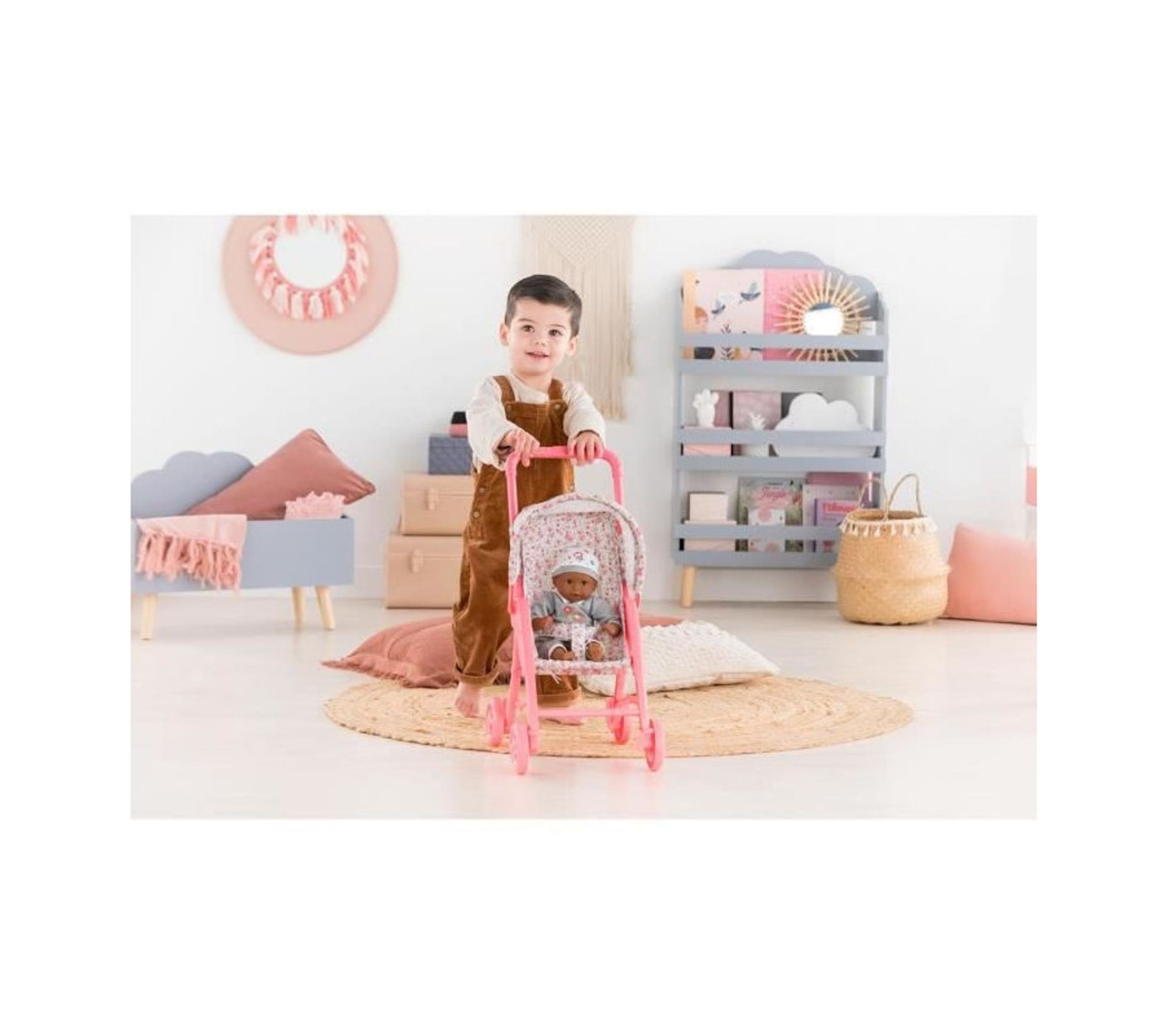 Poussette fleurie pour poupée 30 cm - Corolle