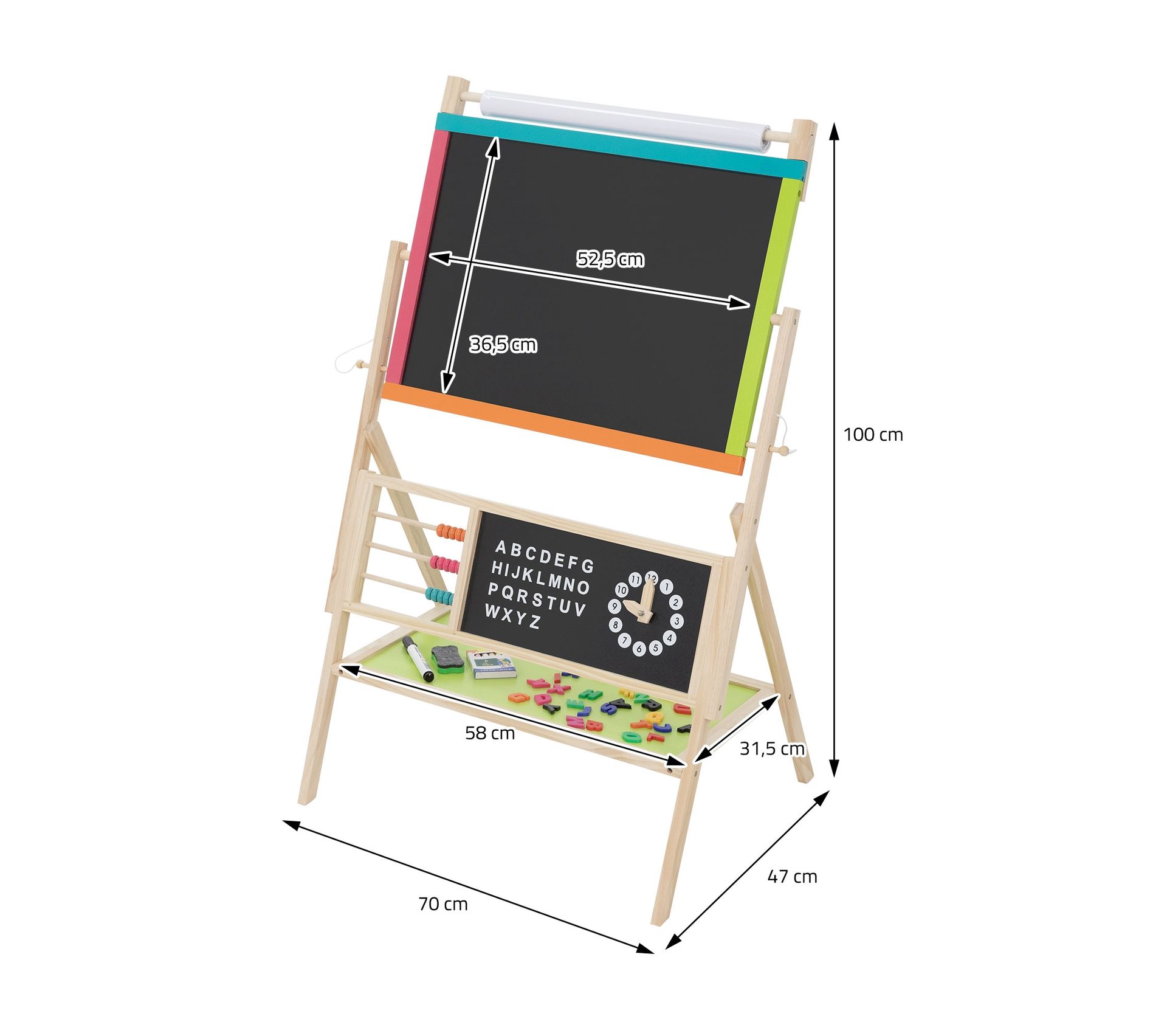 Tableau De Jeu Double Face Rouleau De Papier Tableau Pour Enfants - Toute l'offre loisirs 