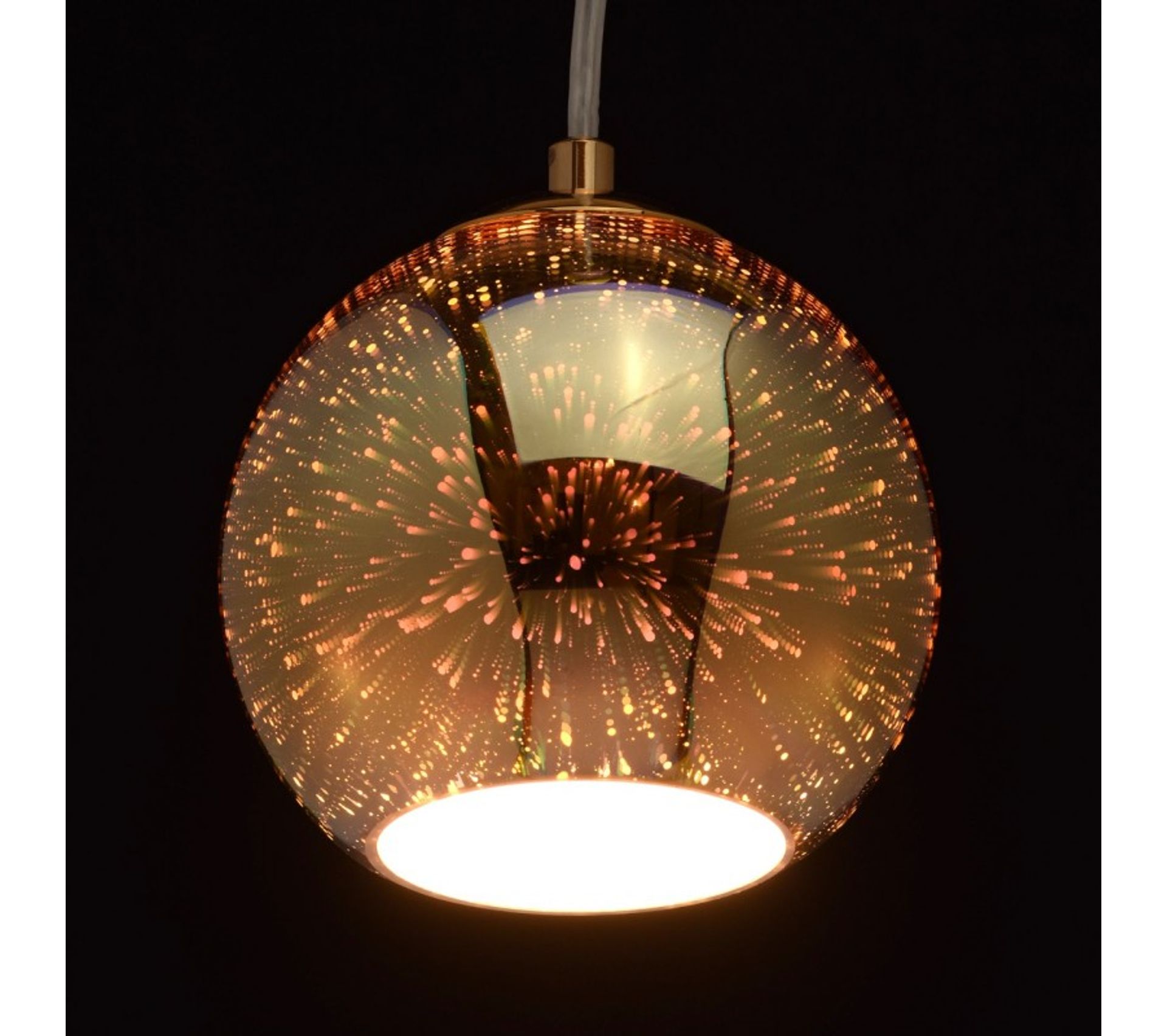 Lampe Suspension Boule "slonim" 240 cm Or Eclairage extérieur BUT