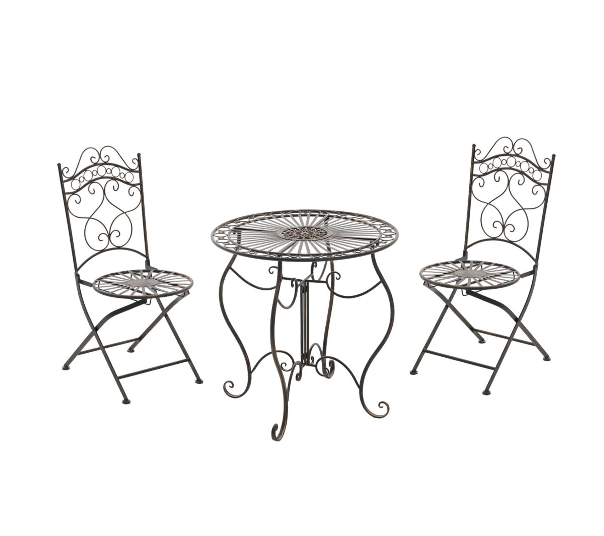 Salon De Jardin Indra Bronze Ensemble Table Et Chaise De Jardin BUT