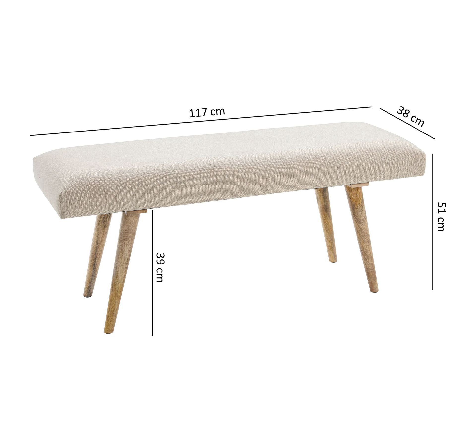 Banc Ottoman Rembourré En Lin - Siège D'entrée Avec Rangement Caché - Marron - Pour Salon, Chambre, Couloir