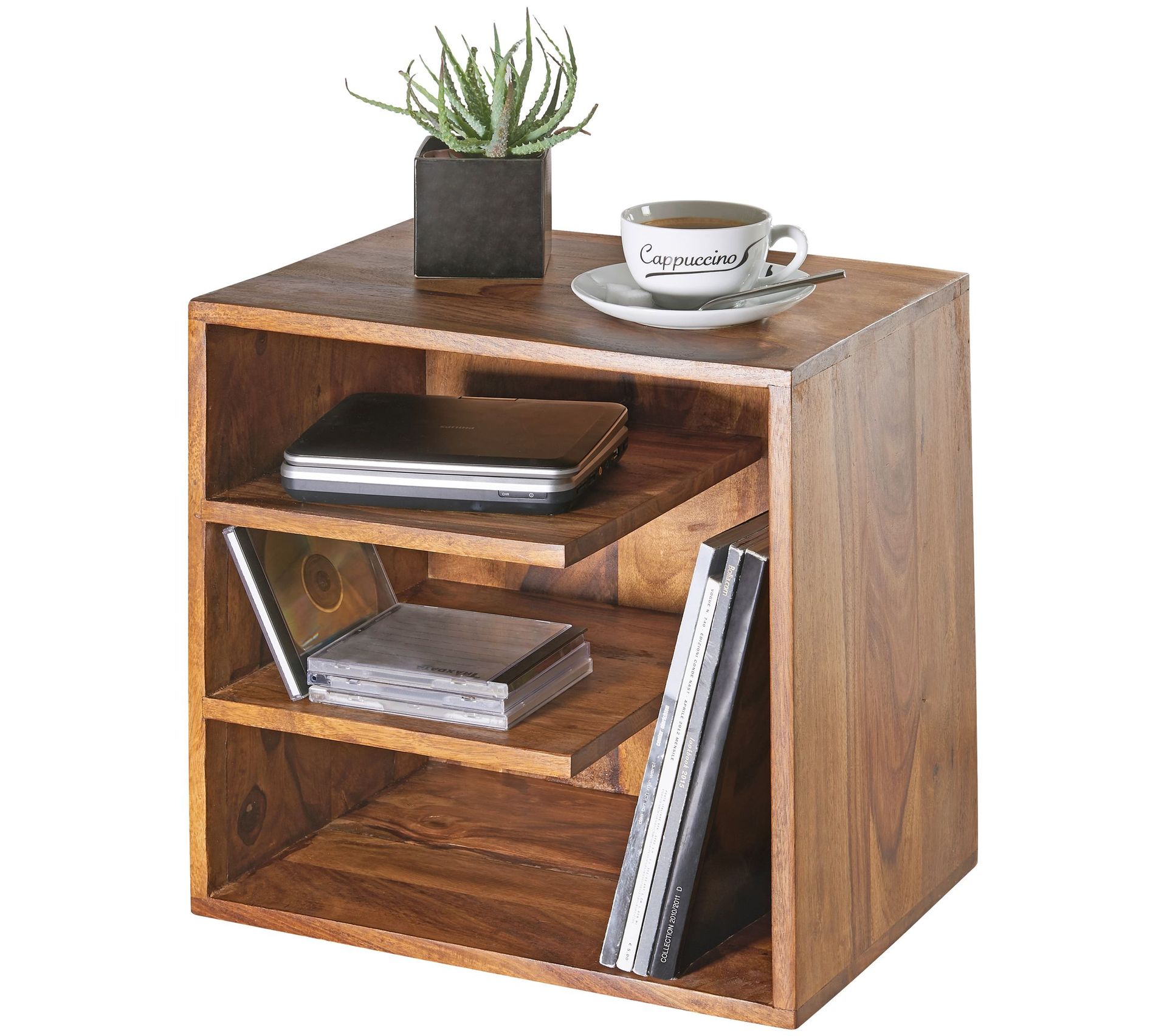 Table D'appoint Bois Massif 43x43x30 cm Bout De Canapé Table De Salon