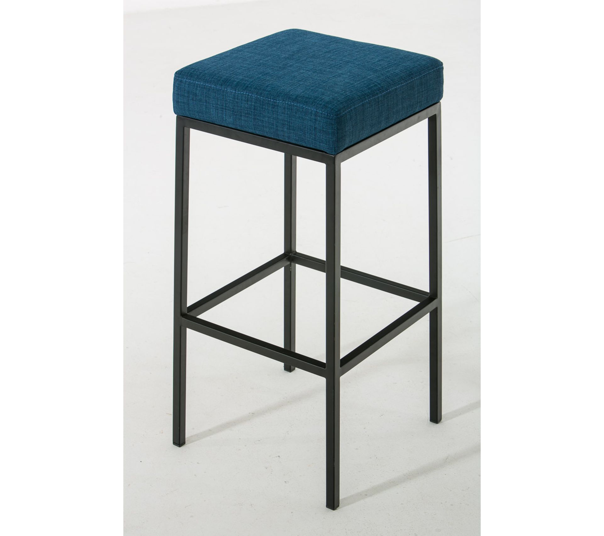 Tabouret De Bar Montréal 80 Tissu Bleu/noir Tabouret BUT