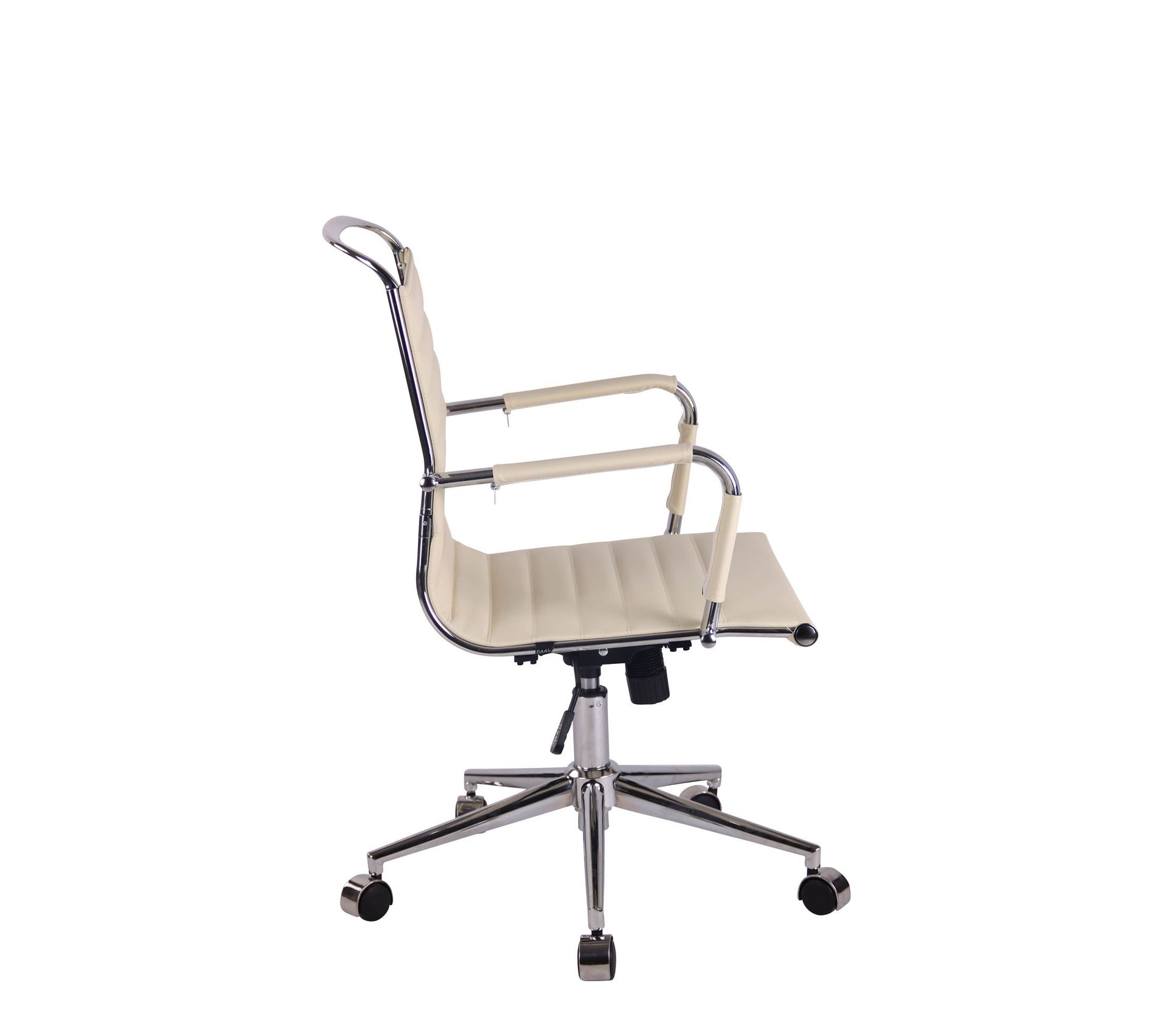 Chaise De Bureau Barton En Similicuir Ou Cuir Véritable Crème/similicuir Chaise Fauteuil