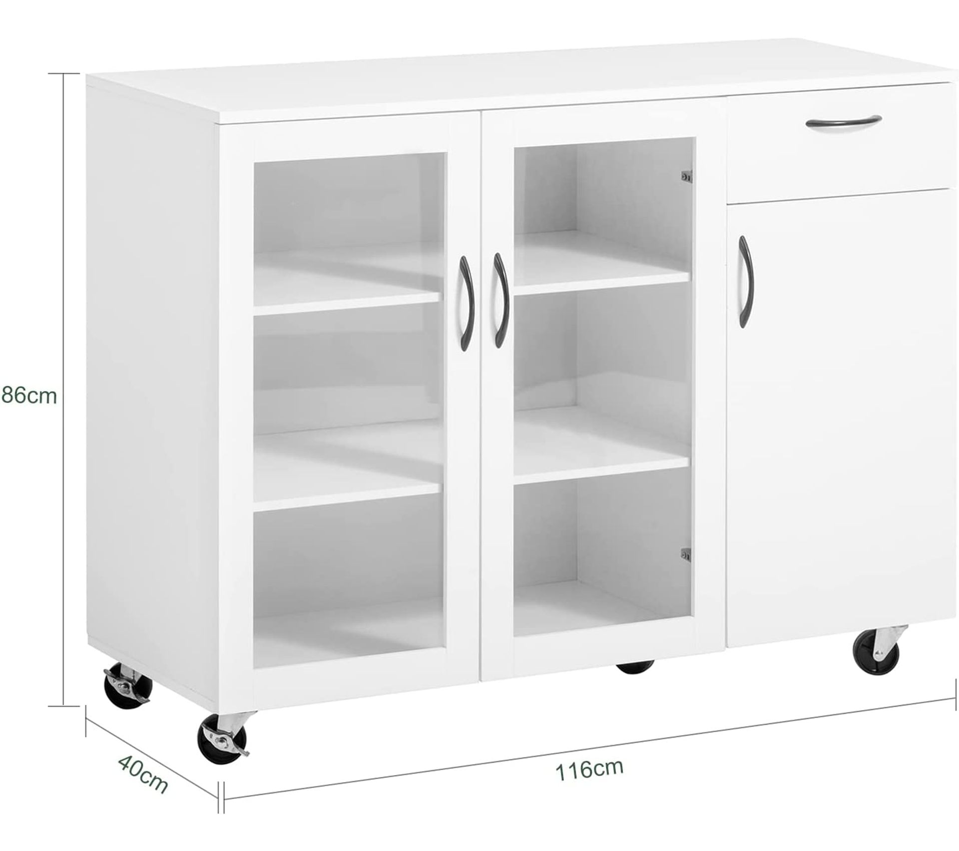 Buffet Sur Roulettes Commode De Cuisine Armoire De Cuisine Multi