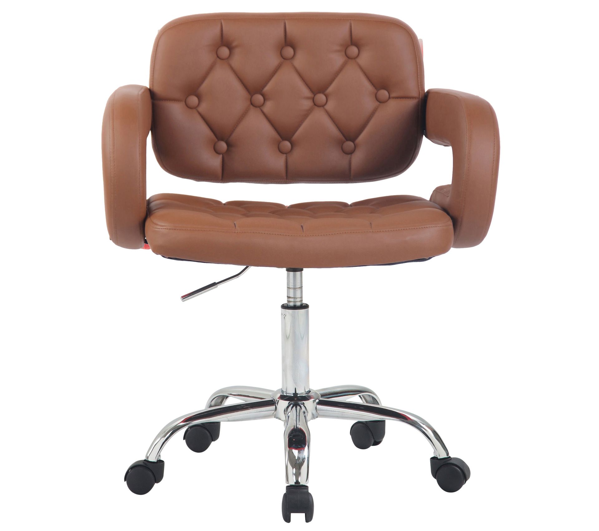 Tabouret De Travail Teramo Similicuir - Chaise Réglable En Hauteur Pivotante Avec Roulettes - Pour Cabinet Médical, Esthétique - Noir