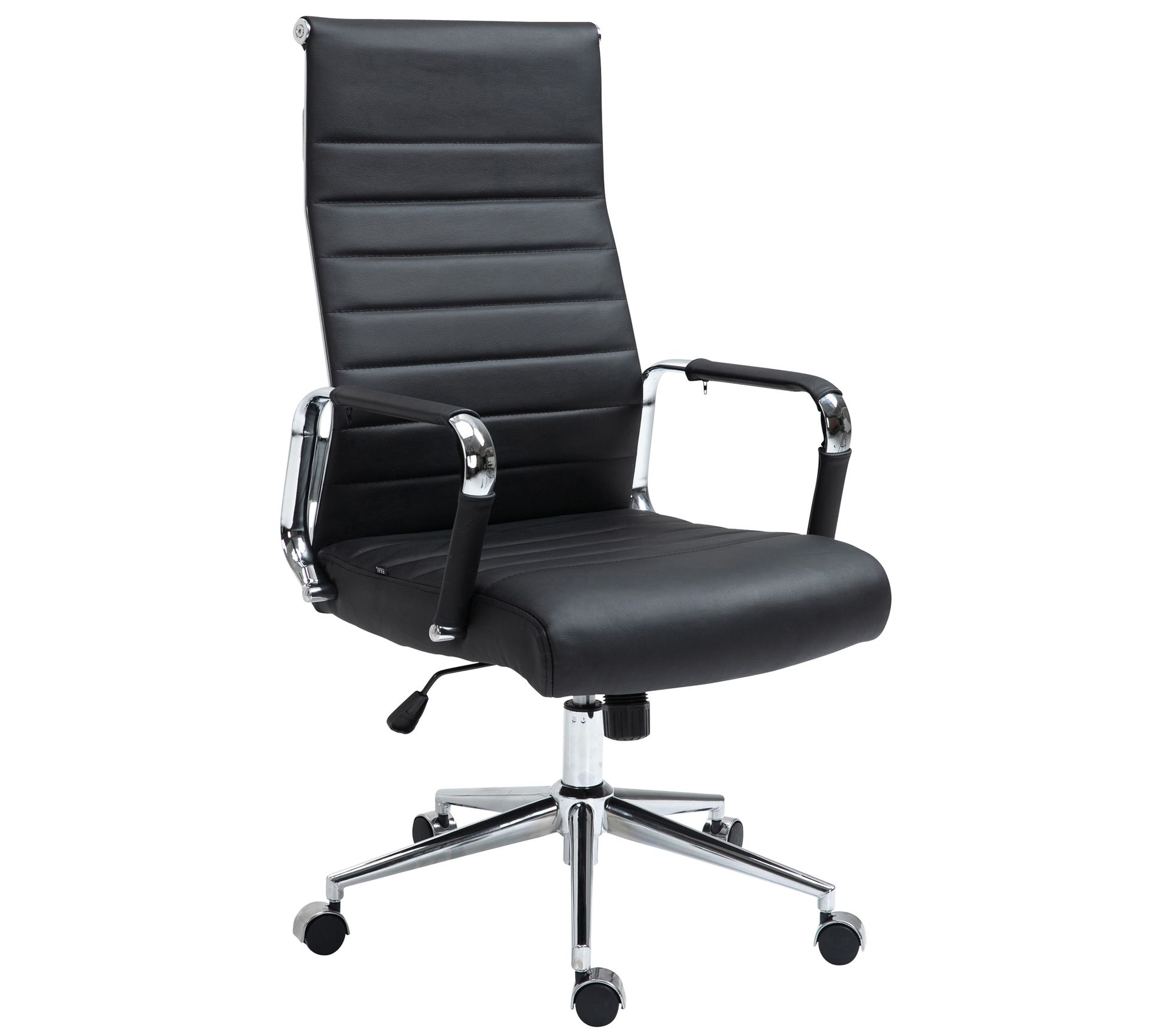 Fauteuil De Bureau Kolumbus En Véritable Cuir Noir Chaise Fauteuil bureau BUT