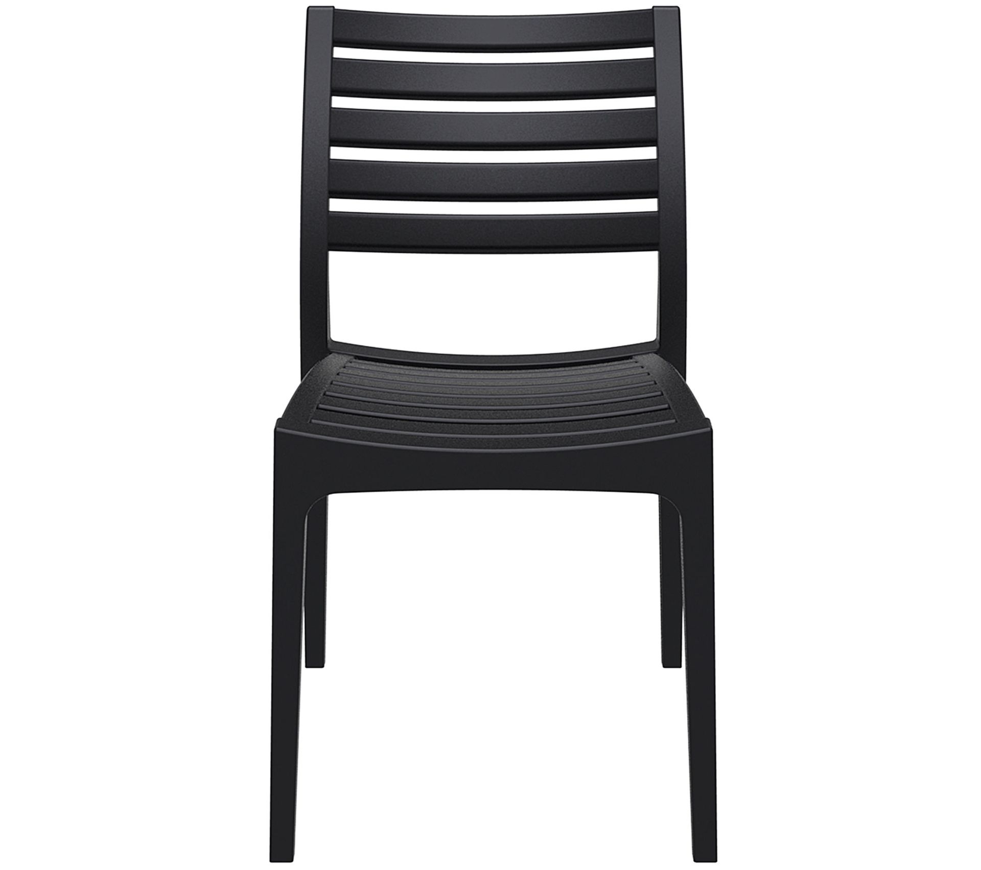 Chaise De Jardin Sunny Days Ischiae - Plastique Noir - Empilable - 55x55x82cm