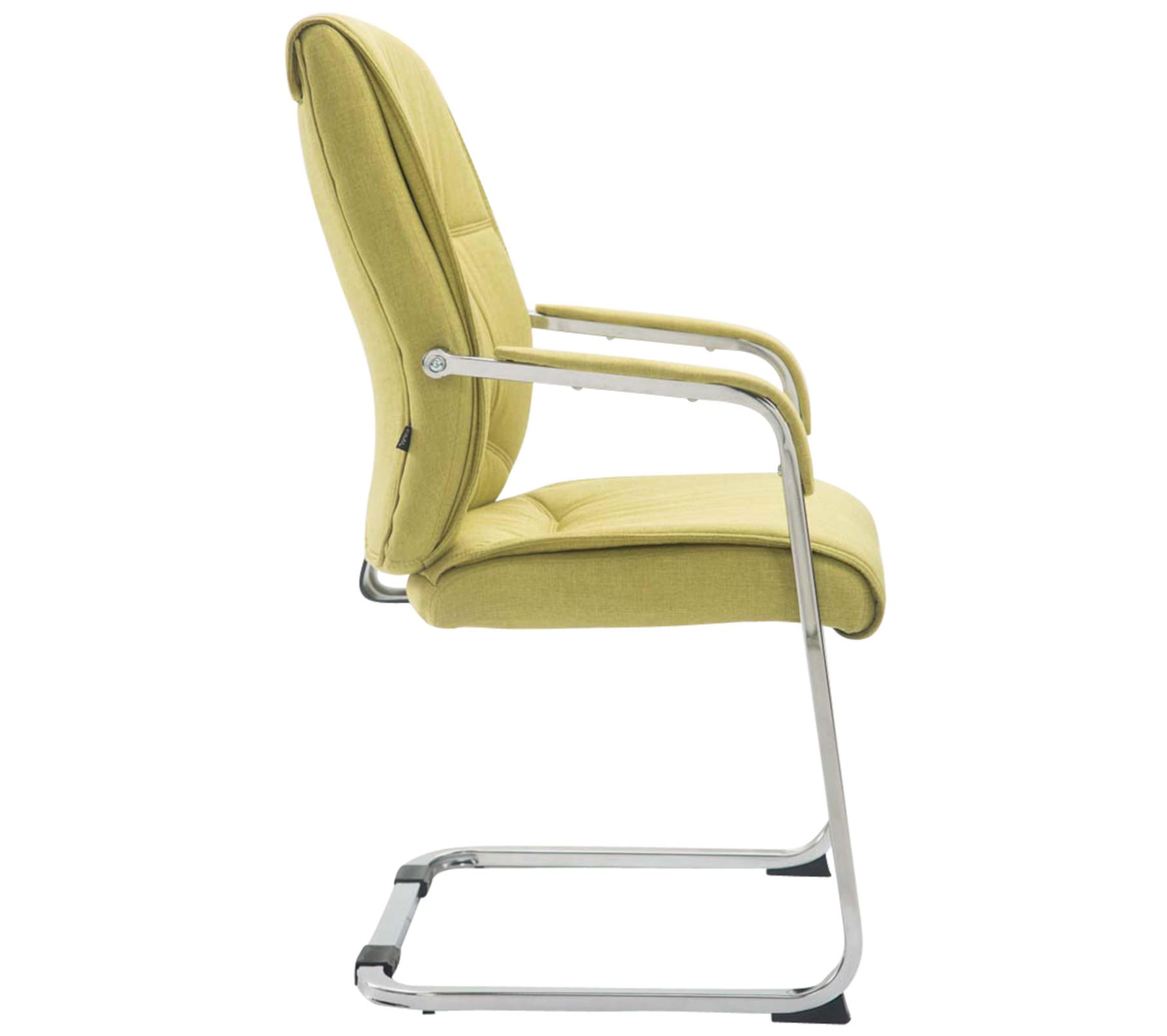 Chaise Cantilever XL Anubis CLP En Similicuir Noir, Piètement Métal Luge Avec Accoudoirs