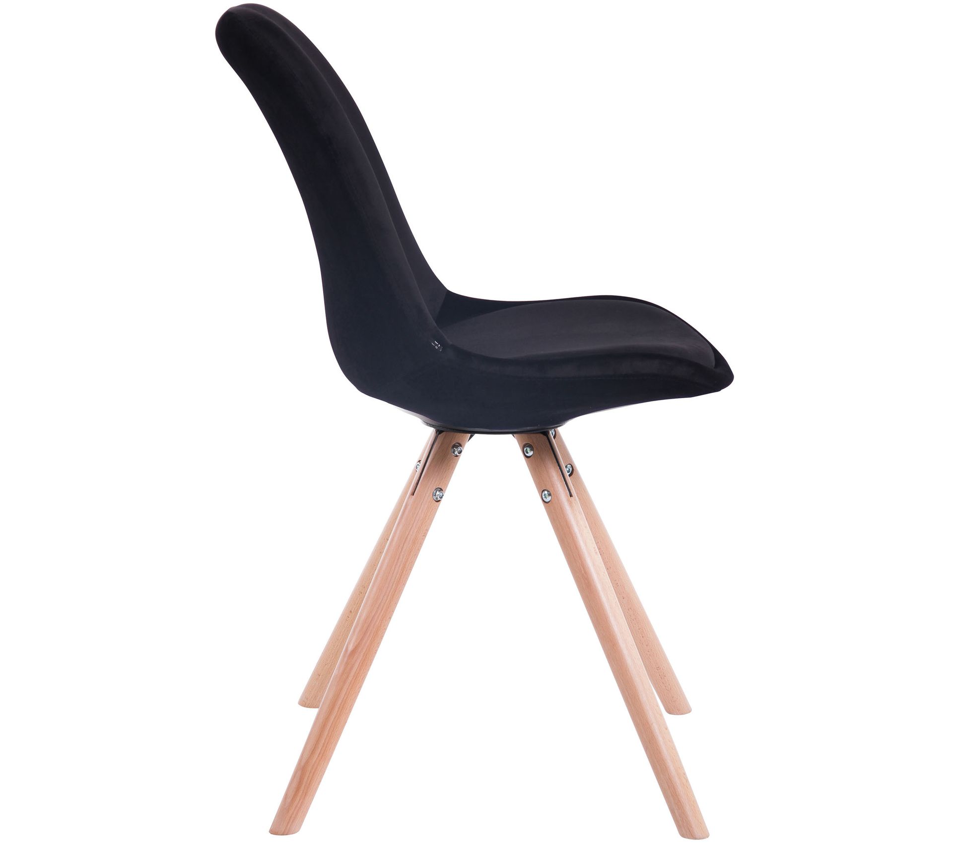 Housses De Chaise 38x38cm - Lot De 4 - Tissu Noir, Mousse Confort - Pour Salle à Manger Ou Jardin