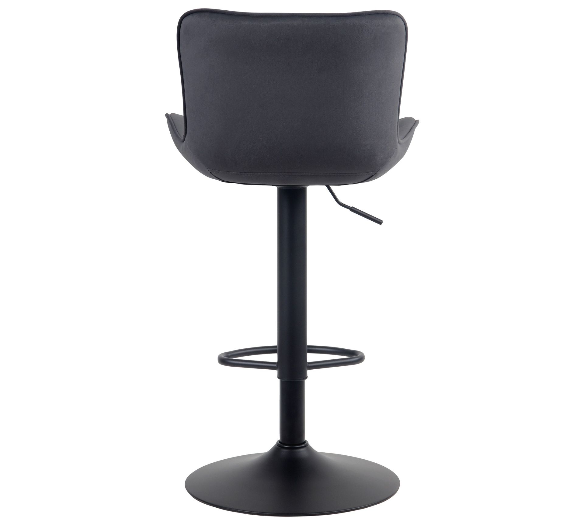 Tabouret de bar - Similicuir & Métal noir mat - Vert - Lameng B78