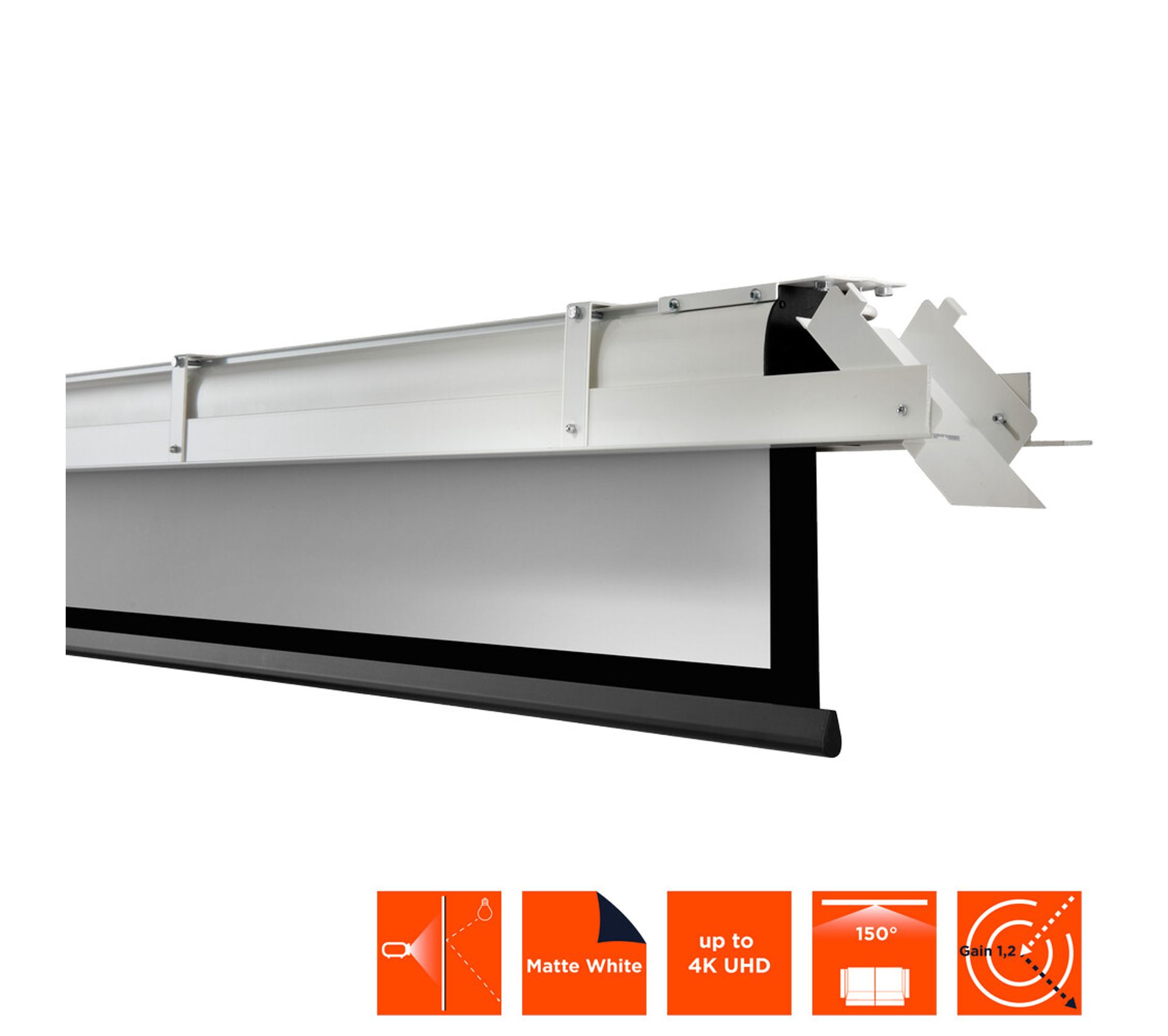 Écran Projection Motorisé Celexon HomeCinema 300x169cm | Toile Tensionnée | Surface Blanc Mat | Gain 0.9 | Format 135"